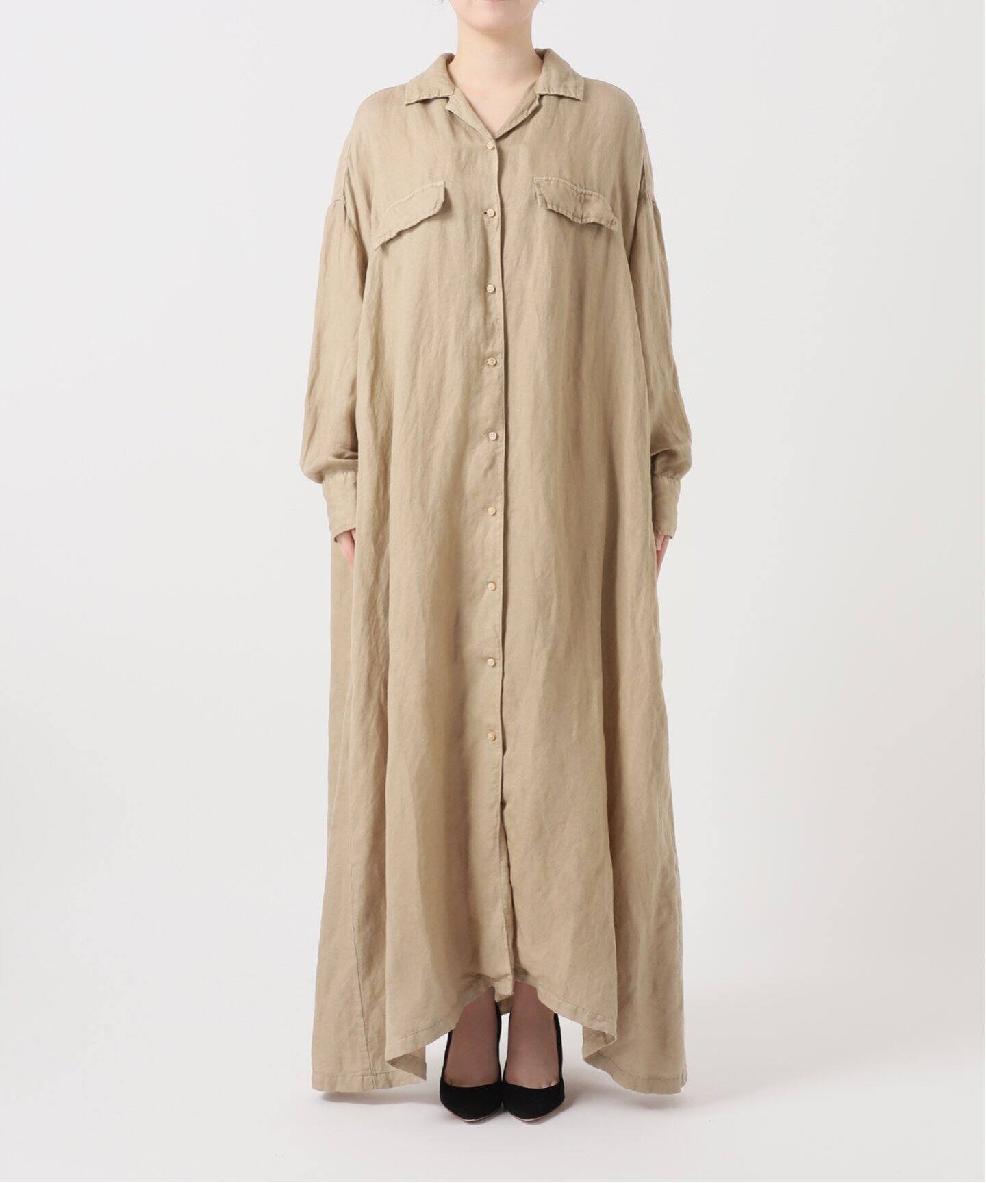 REMI RELIEF/レミ レリーフ】 LONG SHIRT DRESS（シャツワンピース  