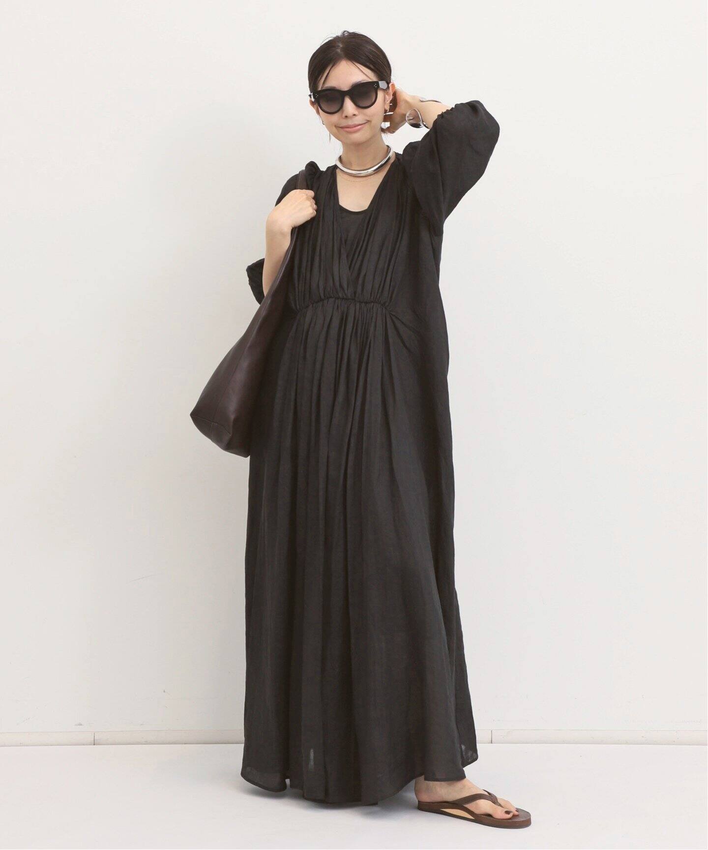 COL PIERROT/コル ピエロ】 RAMIE MAXI DRESS（ワンピース）｜L  