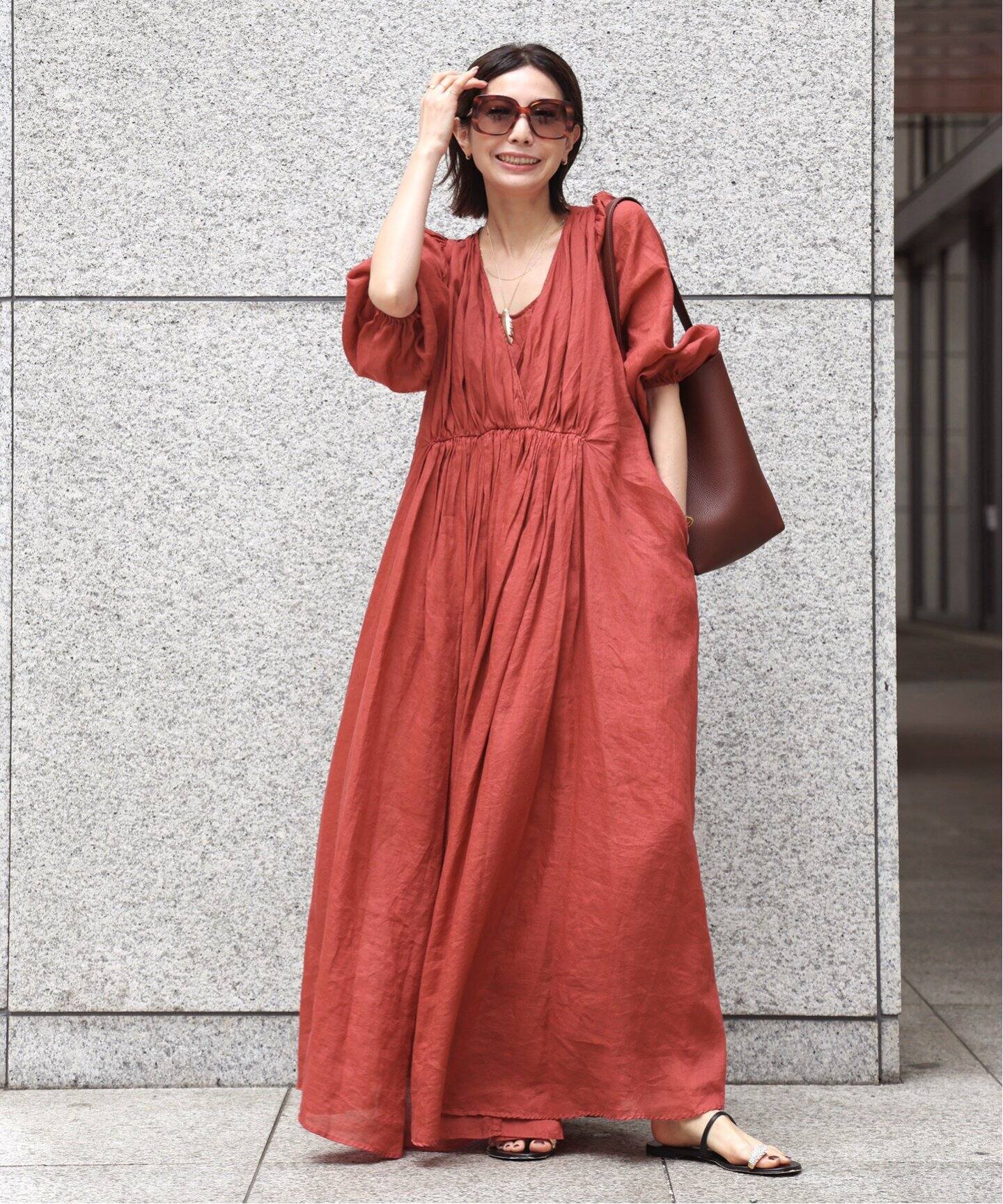 COL PIERROT/コル ピエロ】 RAMIE MAXI DRESS（ワンピース）｜L  