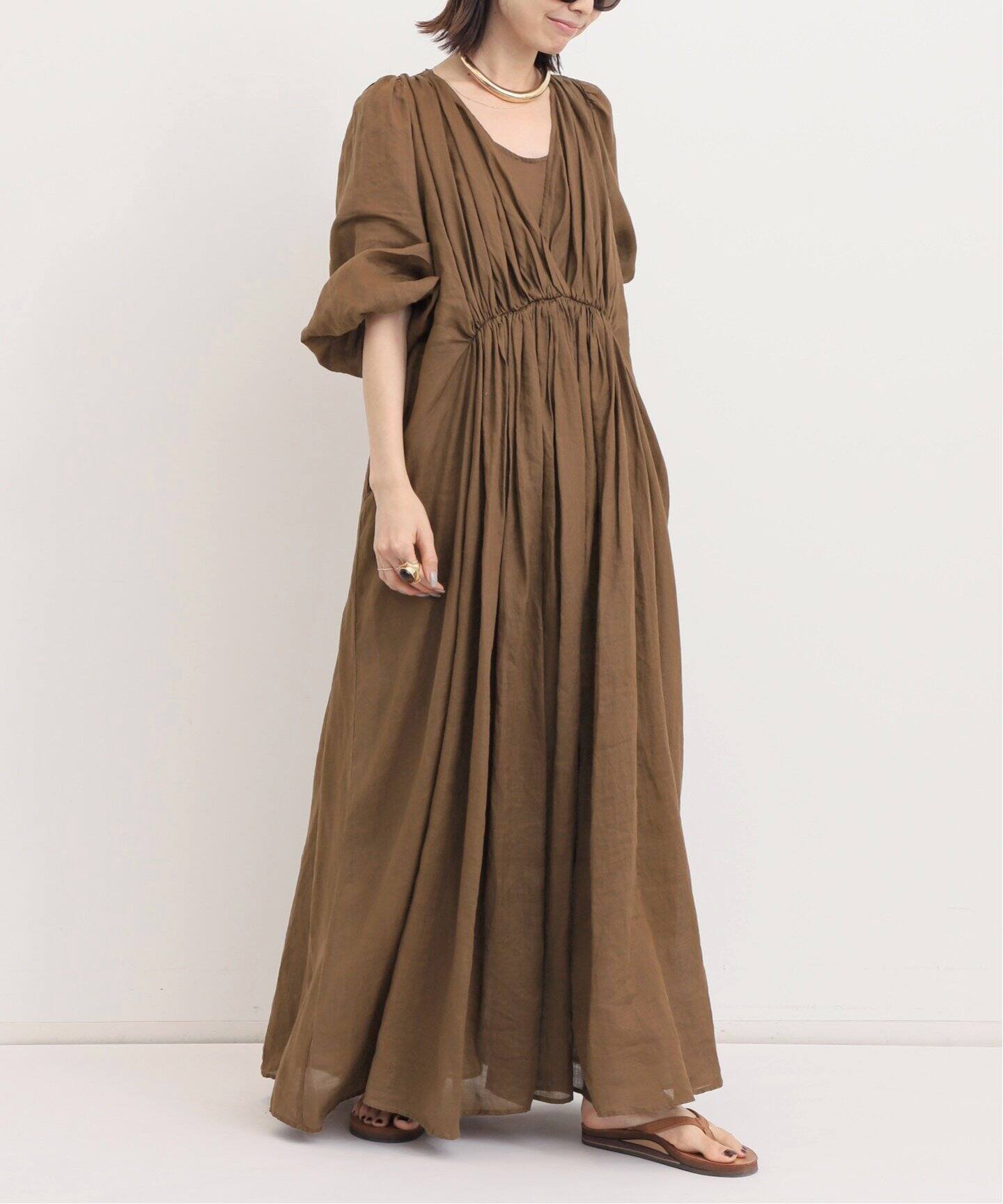 COL PIERROT/コル ピエロ】 RAMIE MAXI DRESS（ワンピース）｜L  