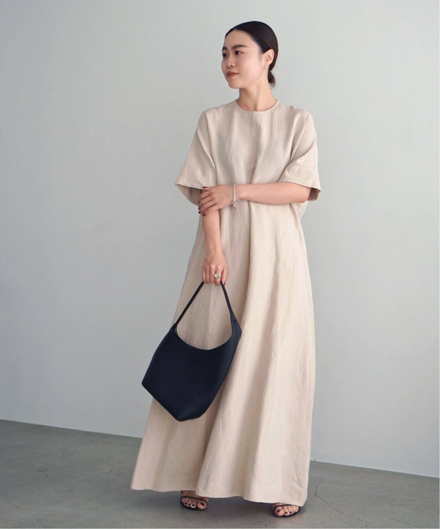 Newリネンミックスフレアワンピース（ワンピース）｜AP STUDIO  