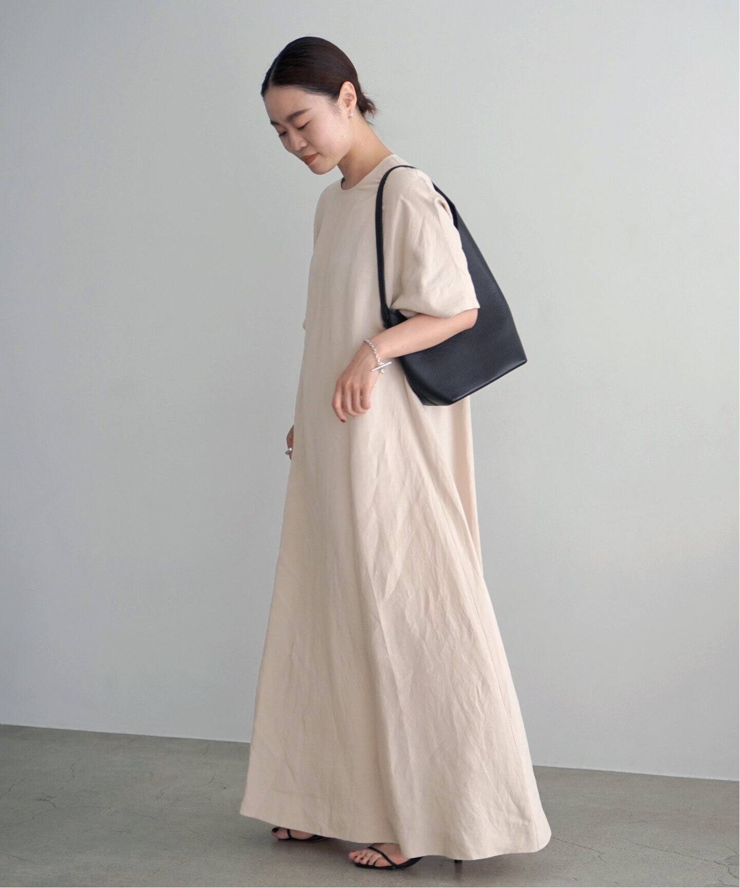 Newリネンミックスフレアワンピース（ワンピース）｜AP STUDIO  