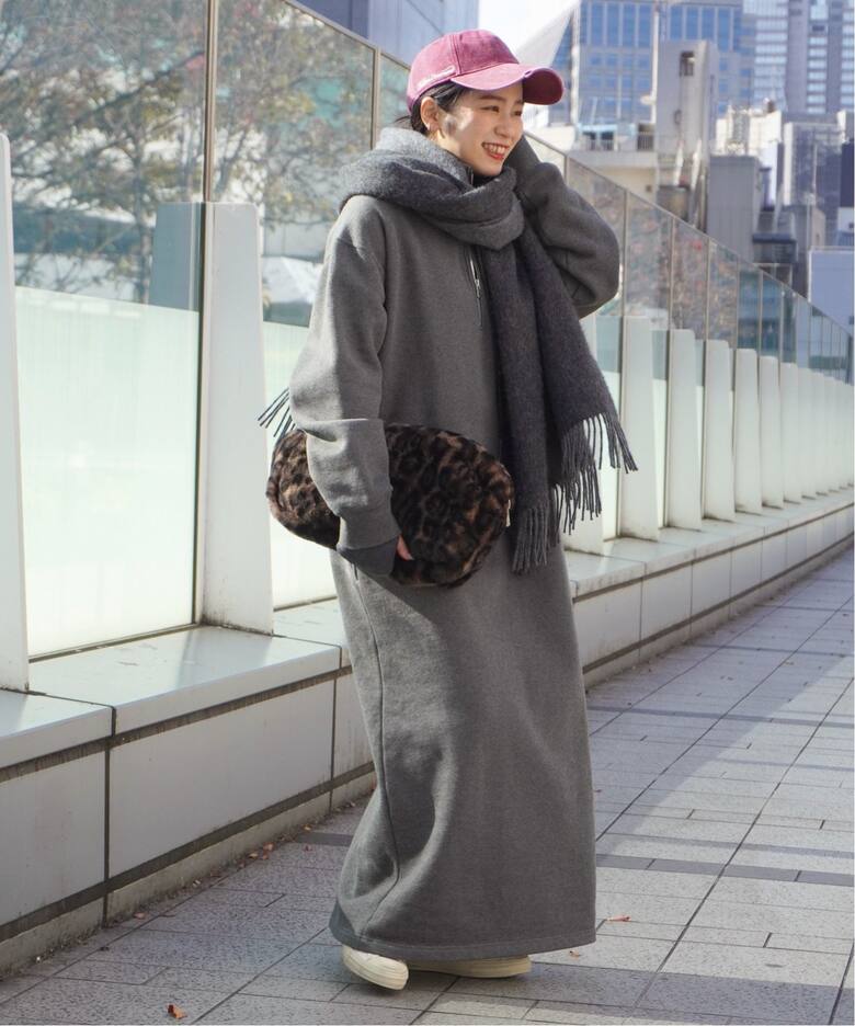 ハーフジップスウェットドレス（ワンピース）｜AP STUDIO（エーピー  