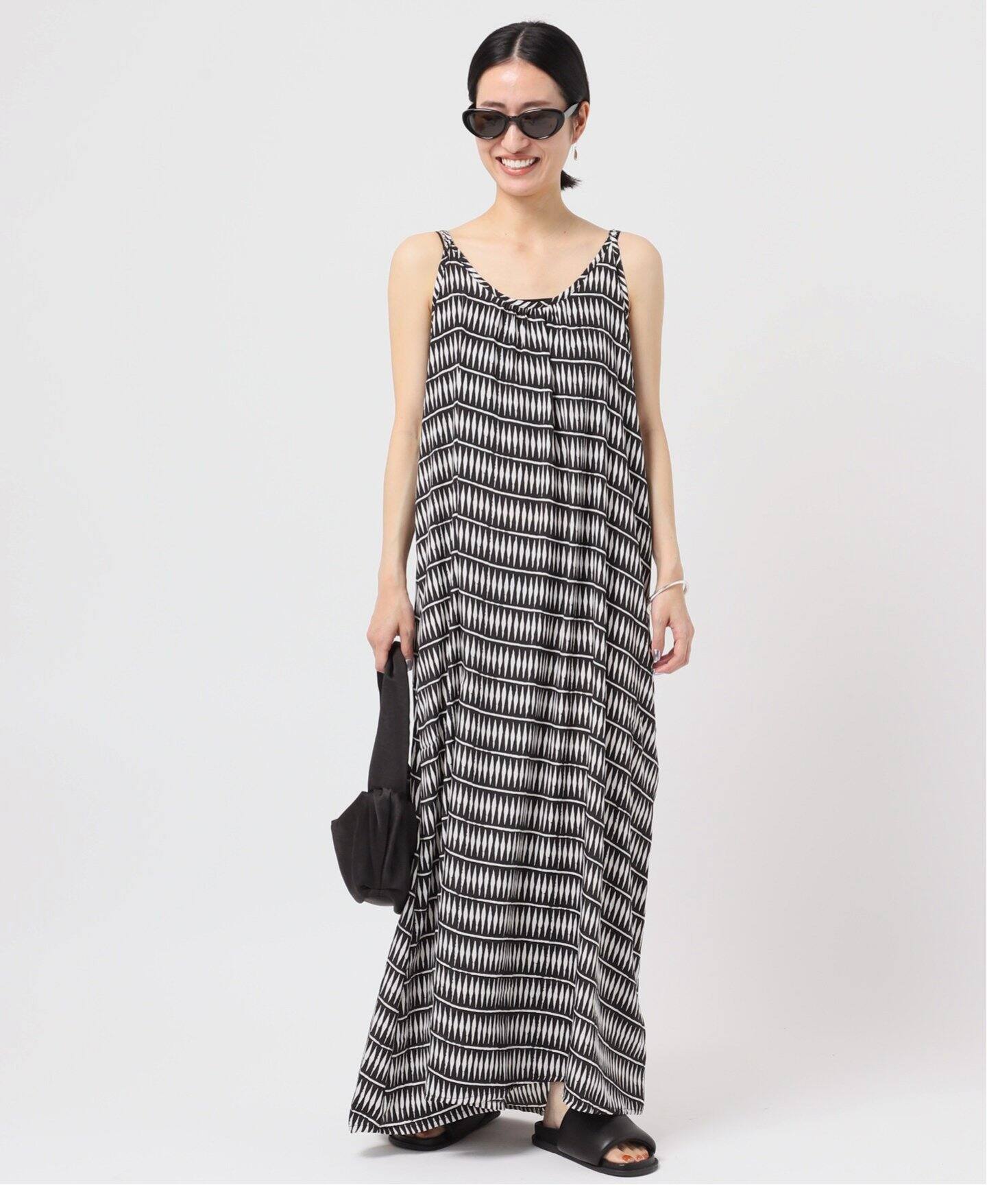 MANDUM】モノトーンプリントドレス（ワンピース）｜AP STUDIO  