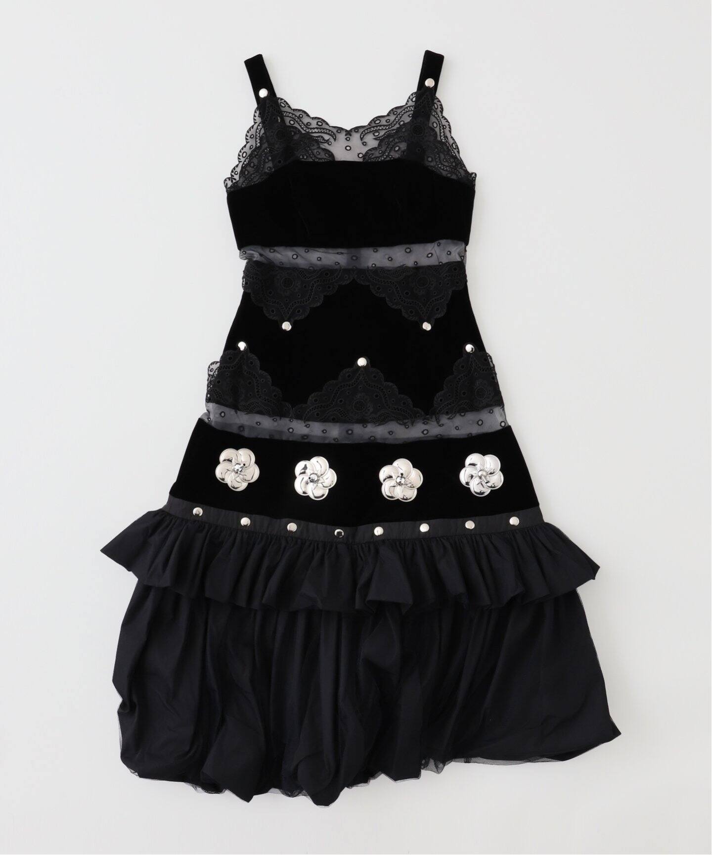 CHOPOVA LOWENA/チョポヴァ・ロウェナ】Black Combo Dress（ワンピース  