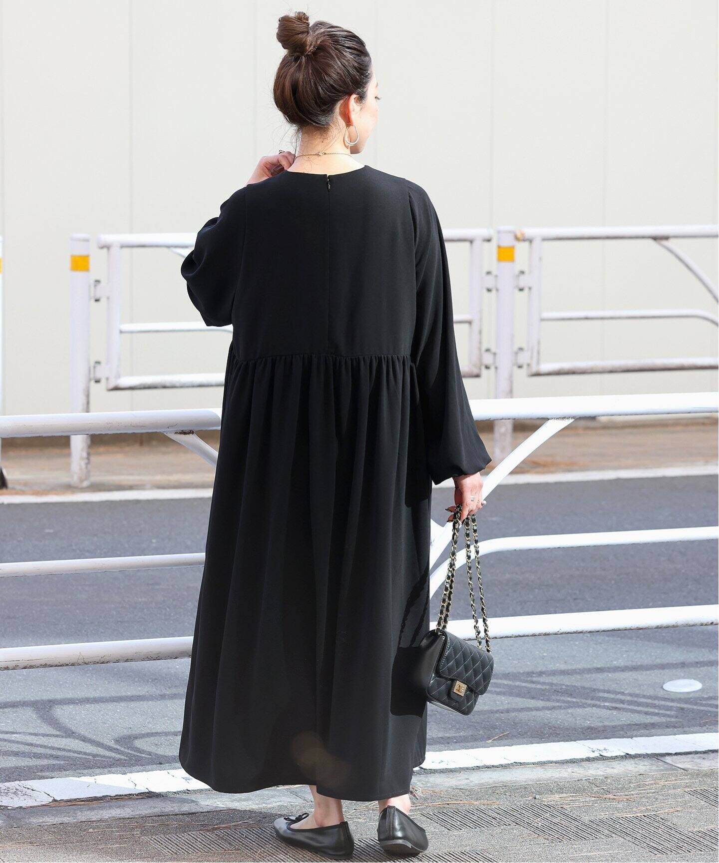 ウエストギャザー切替ワンピース（ワンピース）｜B.C STOCK（ベーセー  