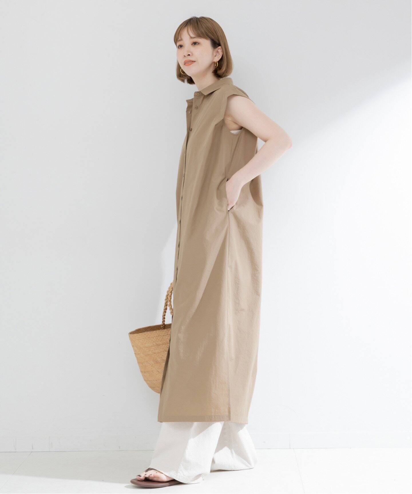 Theory 20ss ノースリーブシャツワンピース（Theory - Theory 20ss  