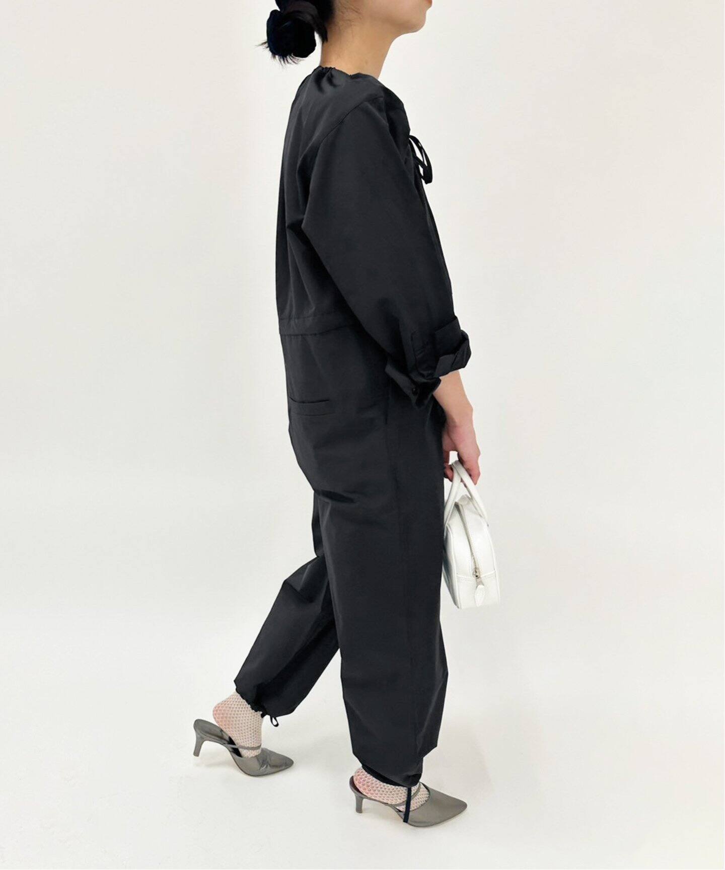 追加》ドローストリング オールインワン（つなぎ／オールインワン  