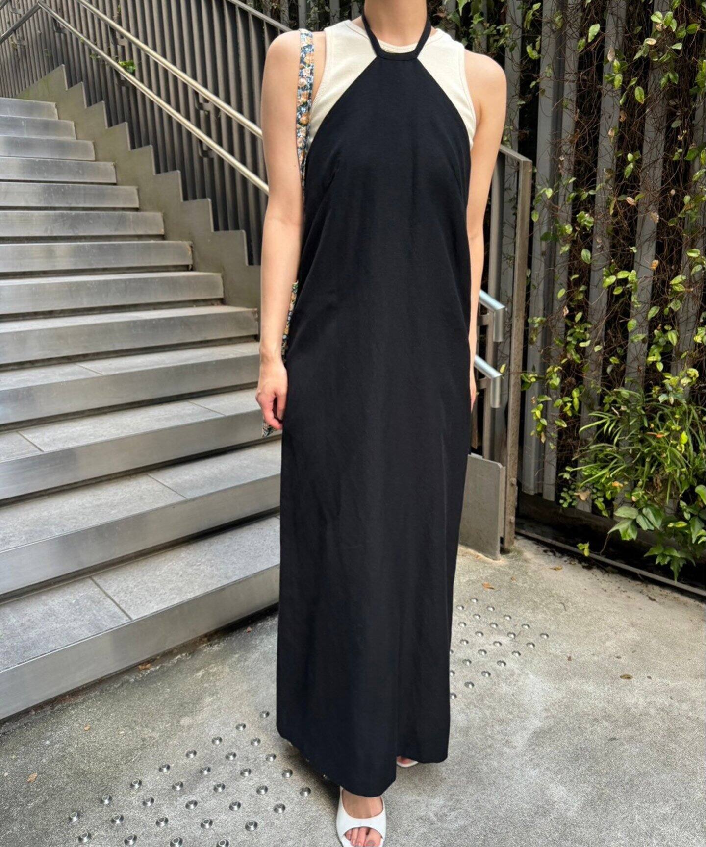 フレンチリネンMIXホルターネック ドレス（ワンピース）｜EDIT.FOR  