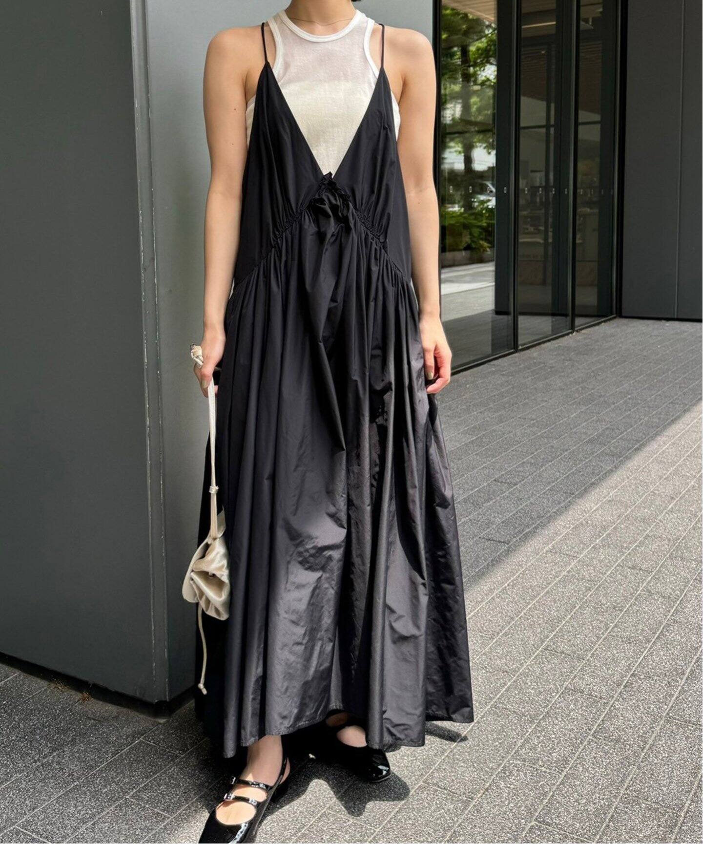 追加2》NEW ギャザー キャミソールドレス（ワンピース）｜EDIT.FOR  