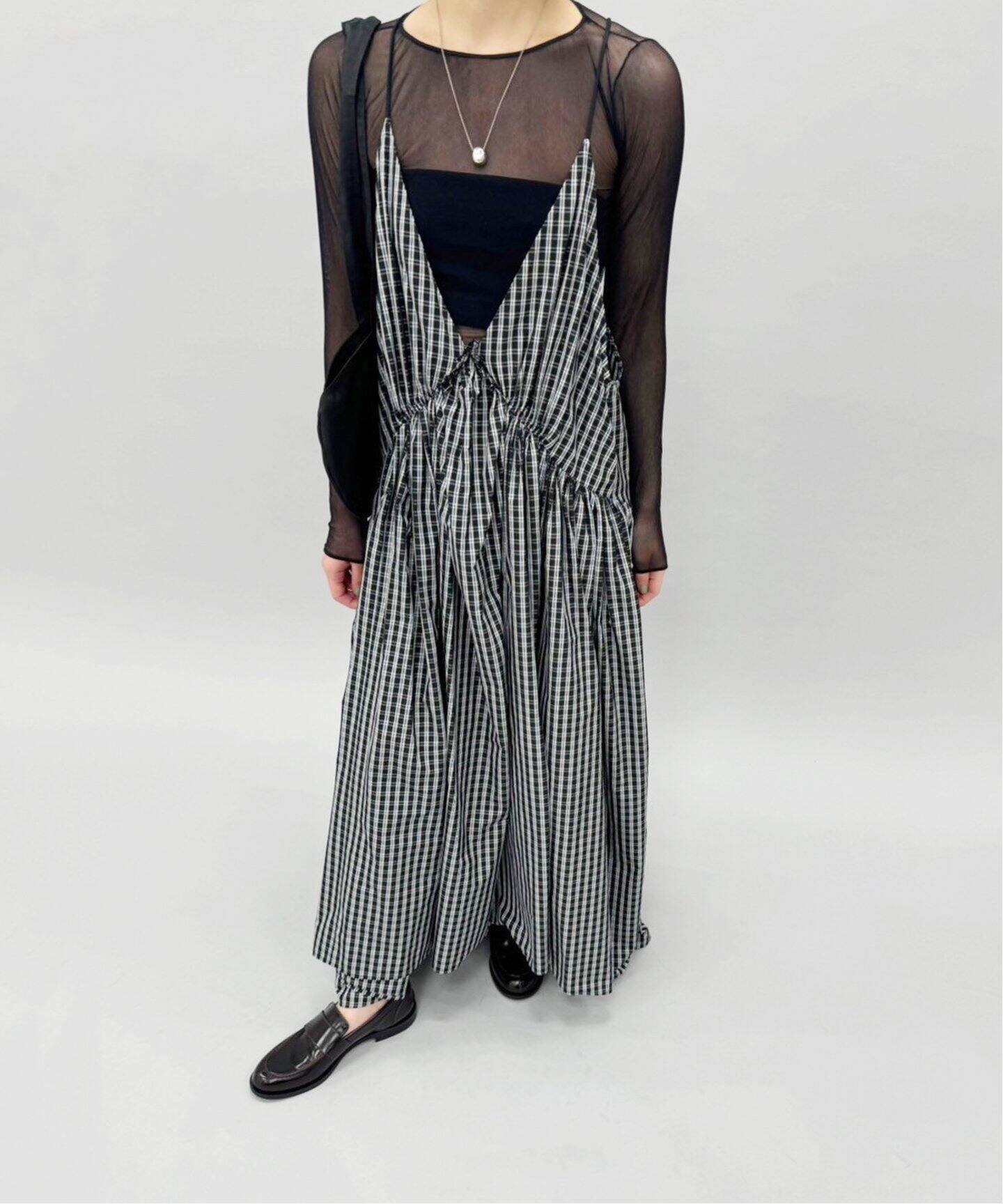 追加2》NEW ギャザー キャミソールドレス（ワンピース）｜EDIT.FOR  