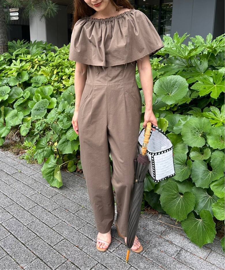 Hella/ヘラ】frill collar all in one（つなぎ／オールインワン 