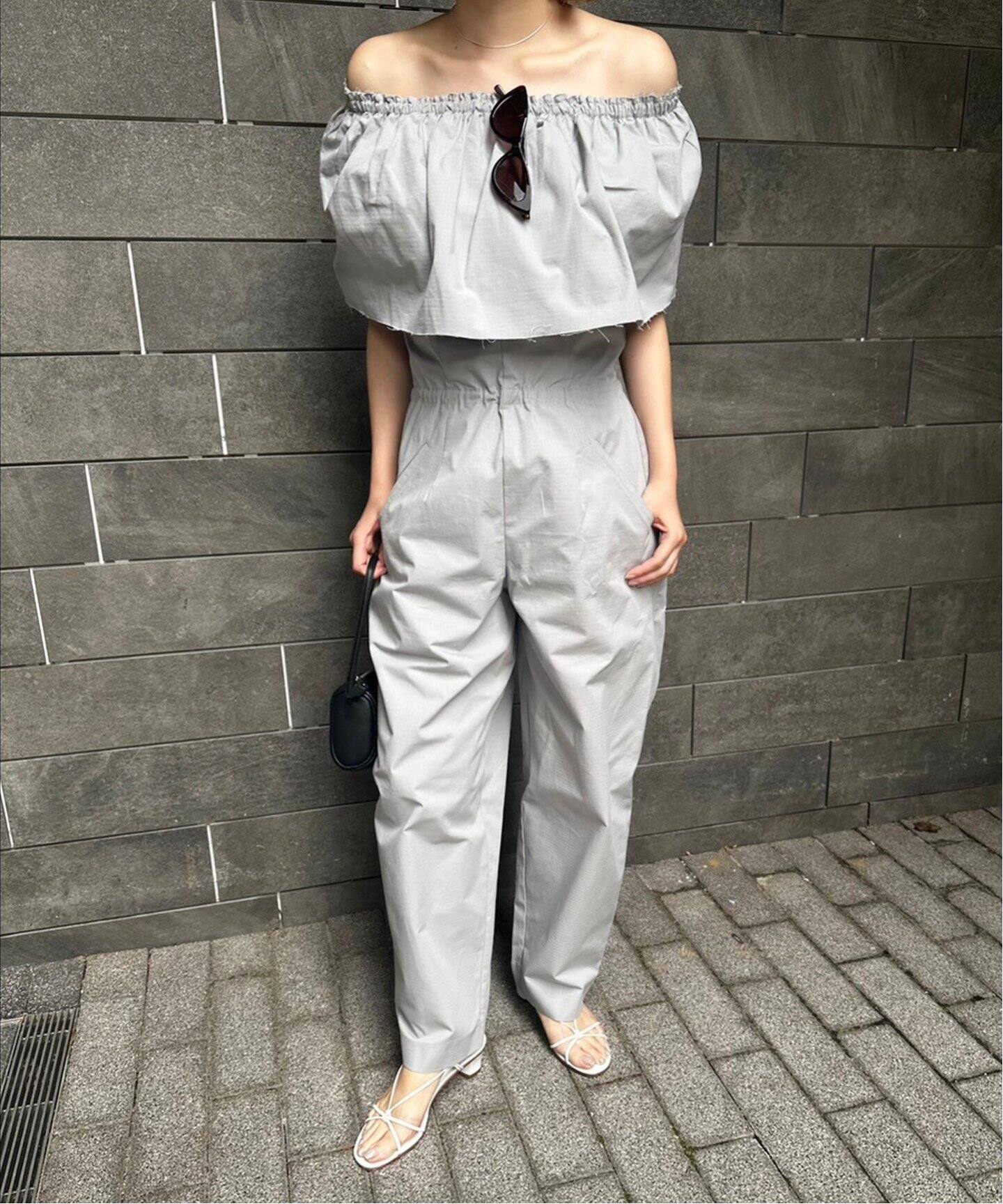 Hella/ヘラ】frill collar all in one（つなぎ／オールインワン 