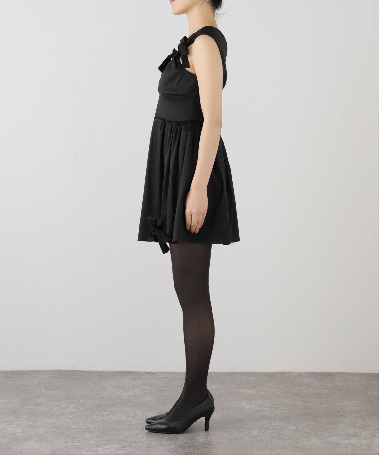 Tach clothing/タッチ クロージング】リボンタフタドレス（ワンピース  