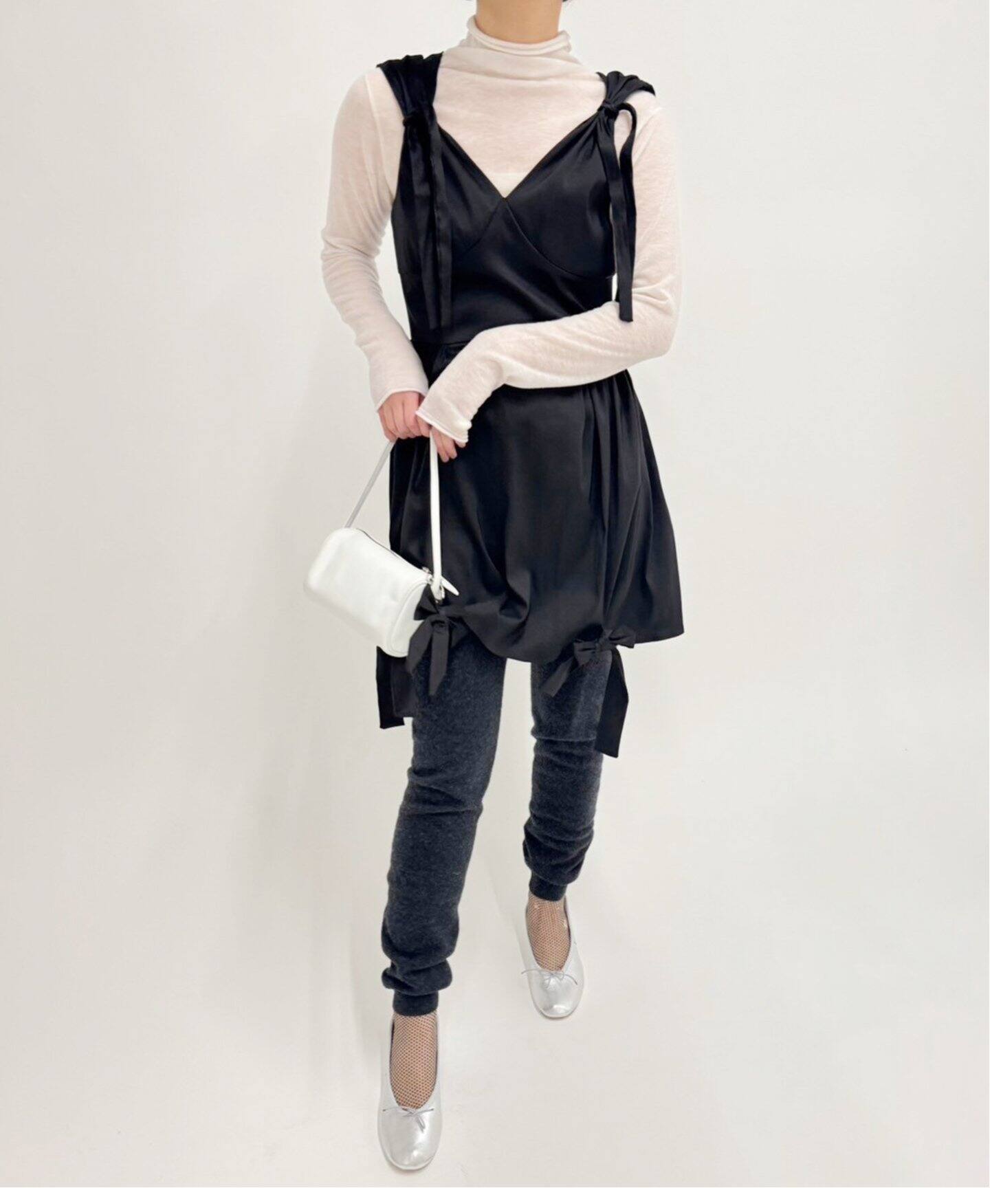 Tach clothing/タッチ クロージング】リボンタフタドレス（ワンピース  