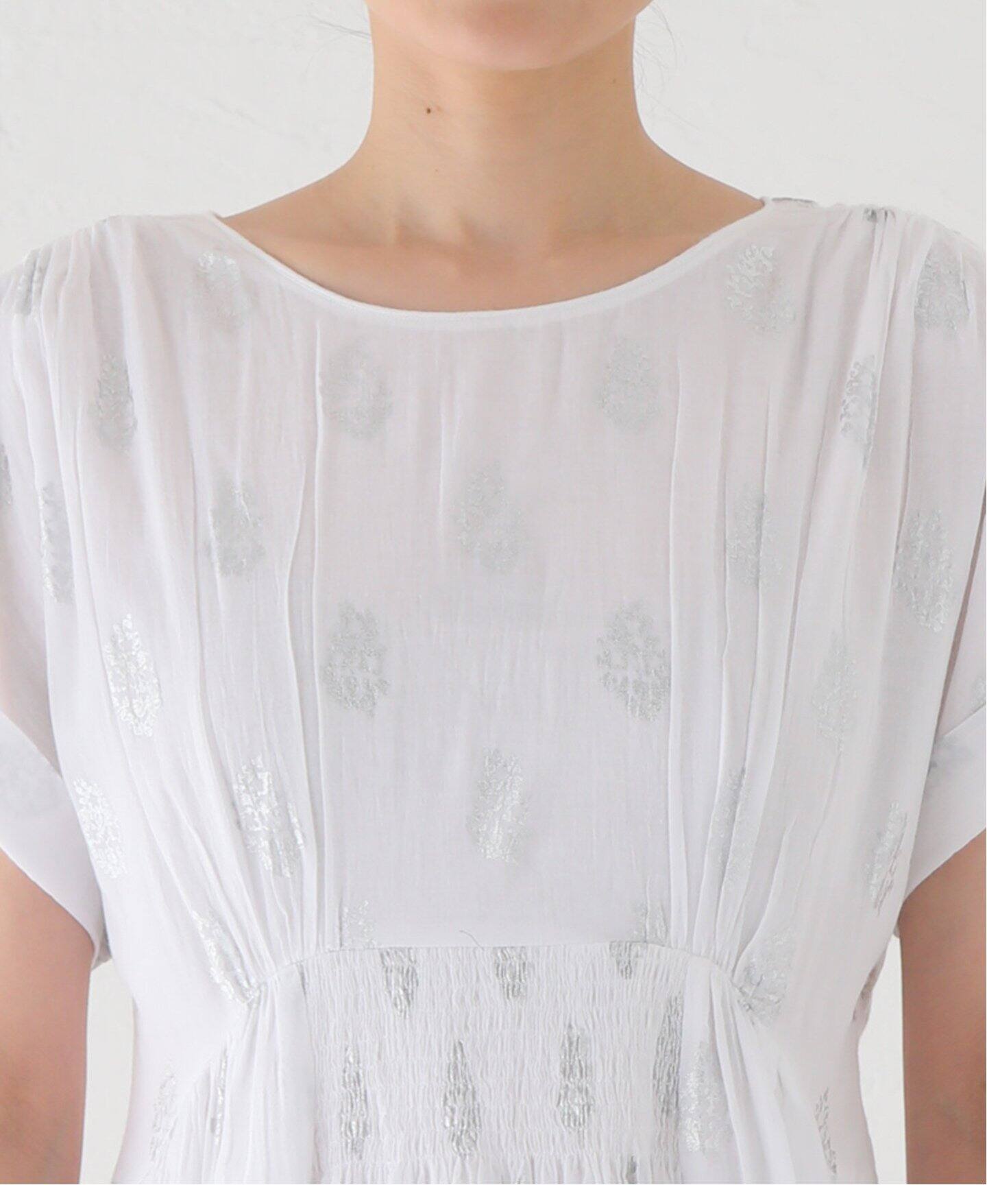ne Quittez pas / ヌキテパ】COTTON VOILE FOIL FLOWER