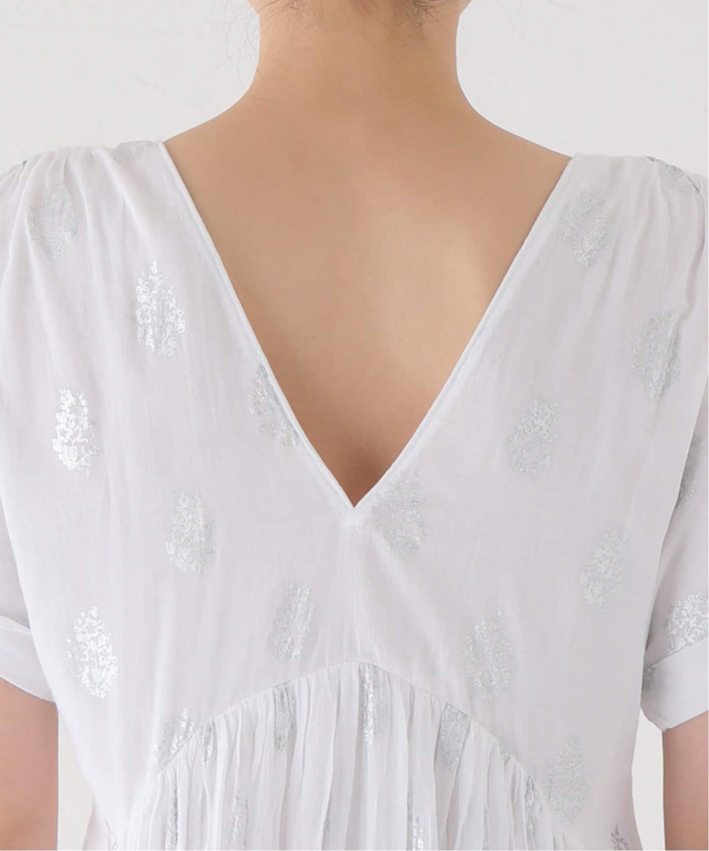 ne Quittez pas / ヌキテパ】COTTON VOILE FOIL FLOWER