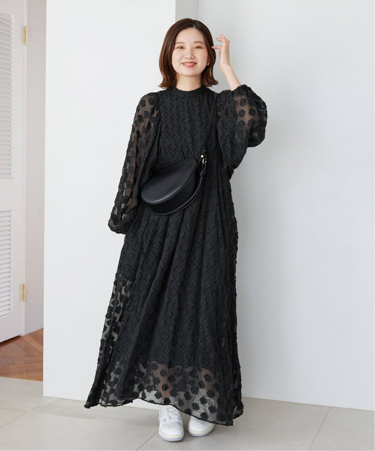 追加》フラワージャガードボザムドレス（ワンピース）｜IENA（イエナ  