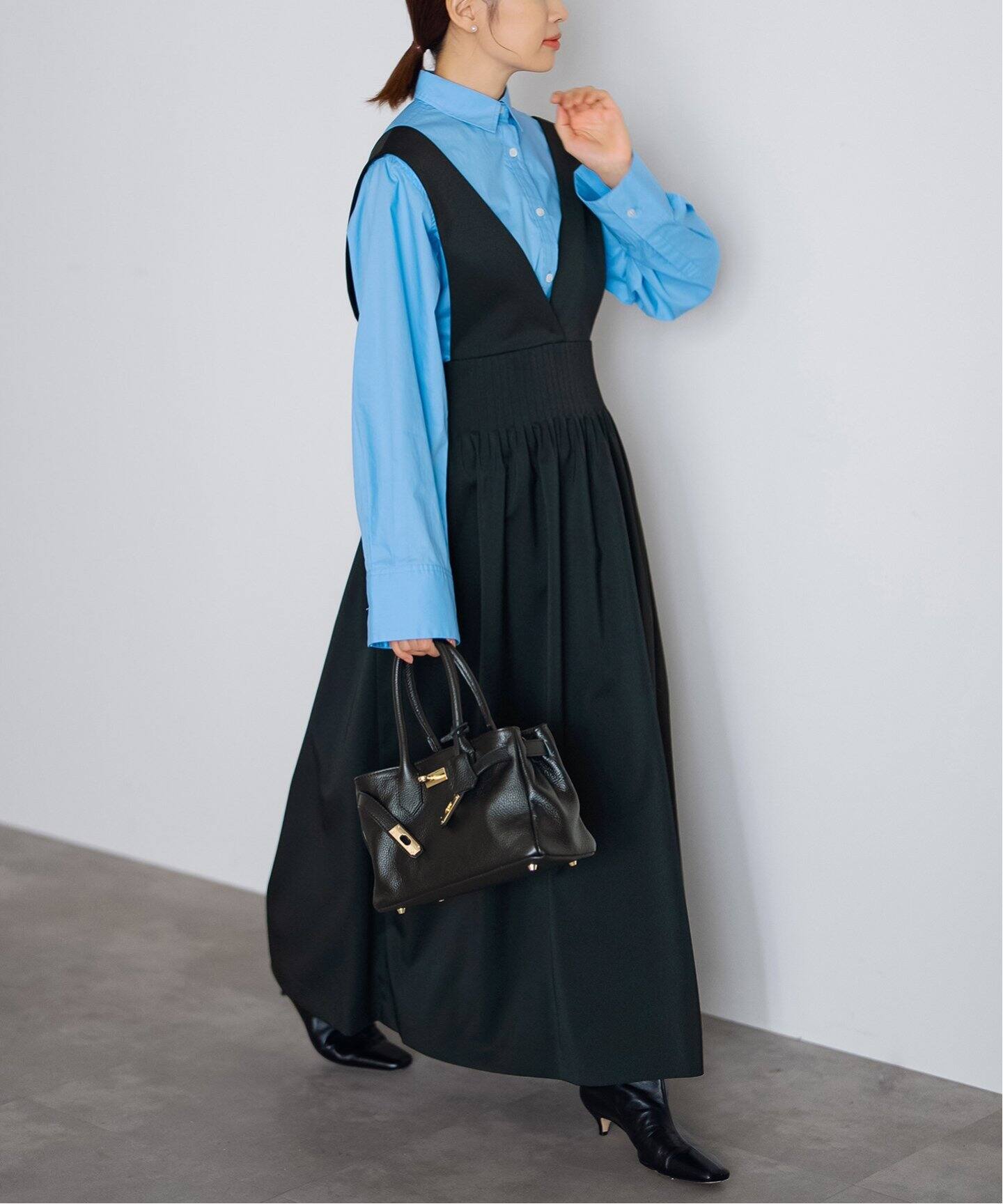 タックフレアージャンパースカート（ワンピース）｜IENA（イエナ）の  