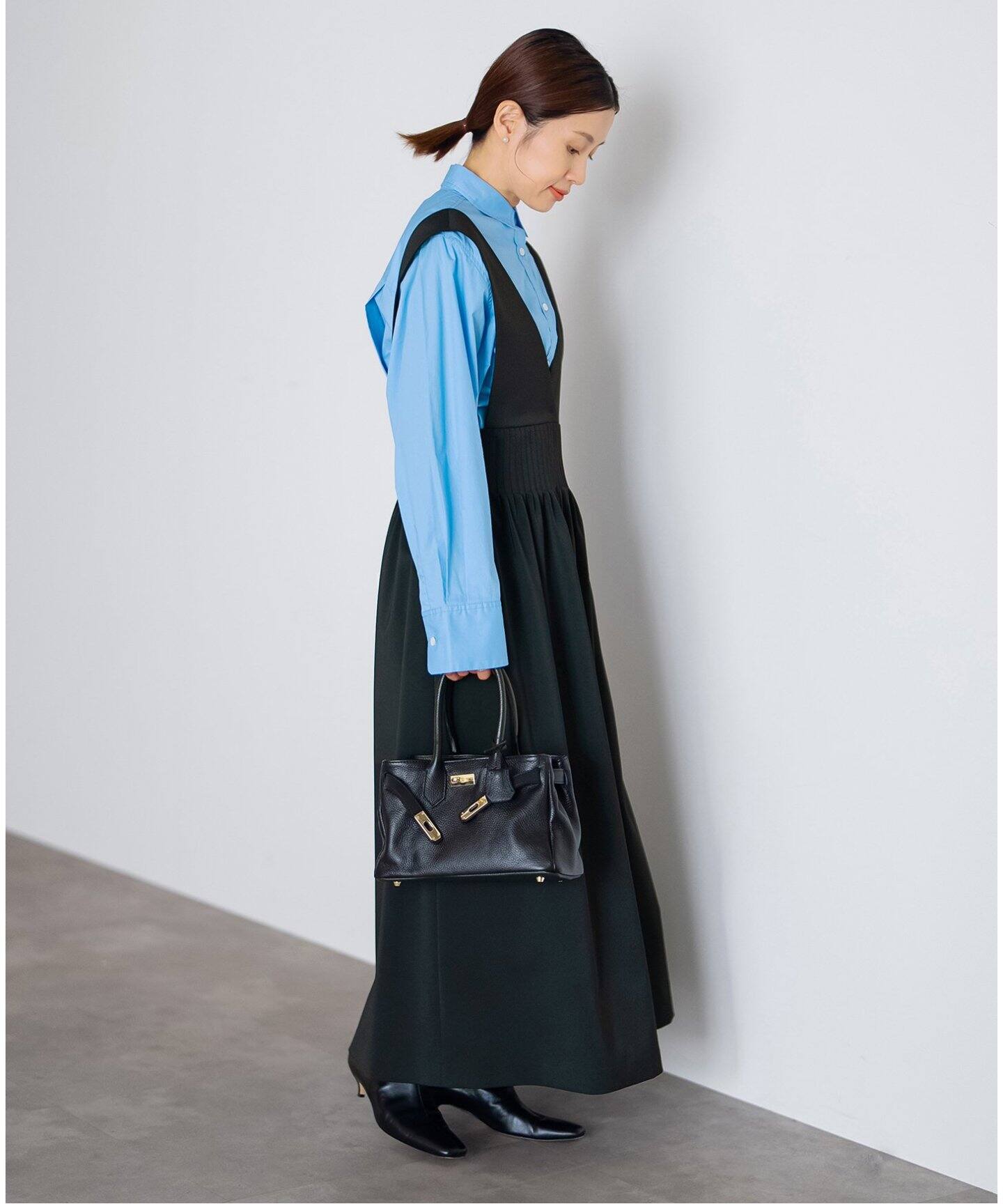 タックフレアージャンパースカート（ワンピース）｜IENA（イエナ）の  