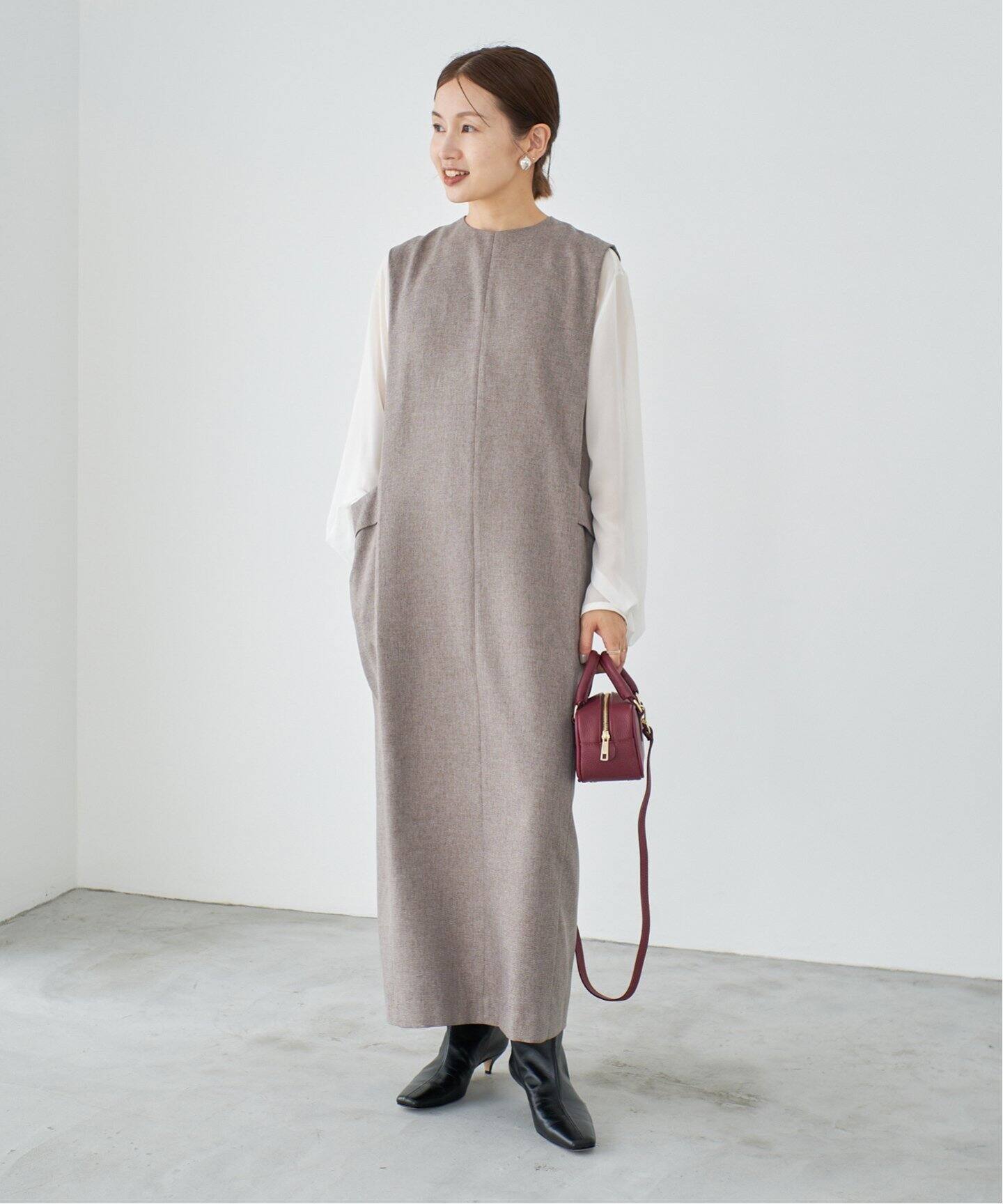 ブライトスラブ Iライン ワンピース（ワンピース）｜IENA（イエナ）の  