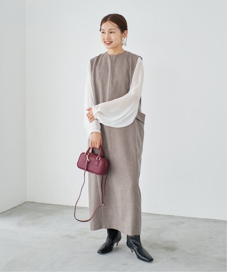 ブライトスラブ Iライン ワンピース（ワンピース）｜IENA（イエナ）の  