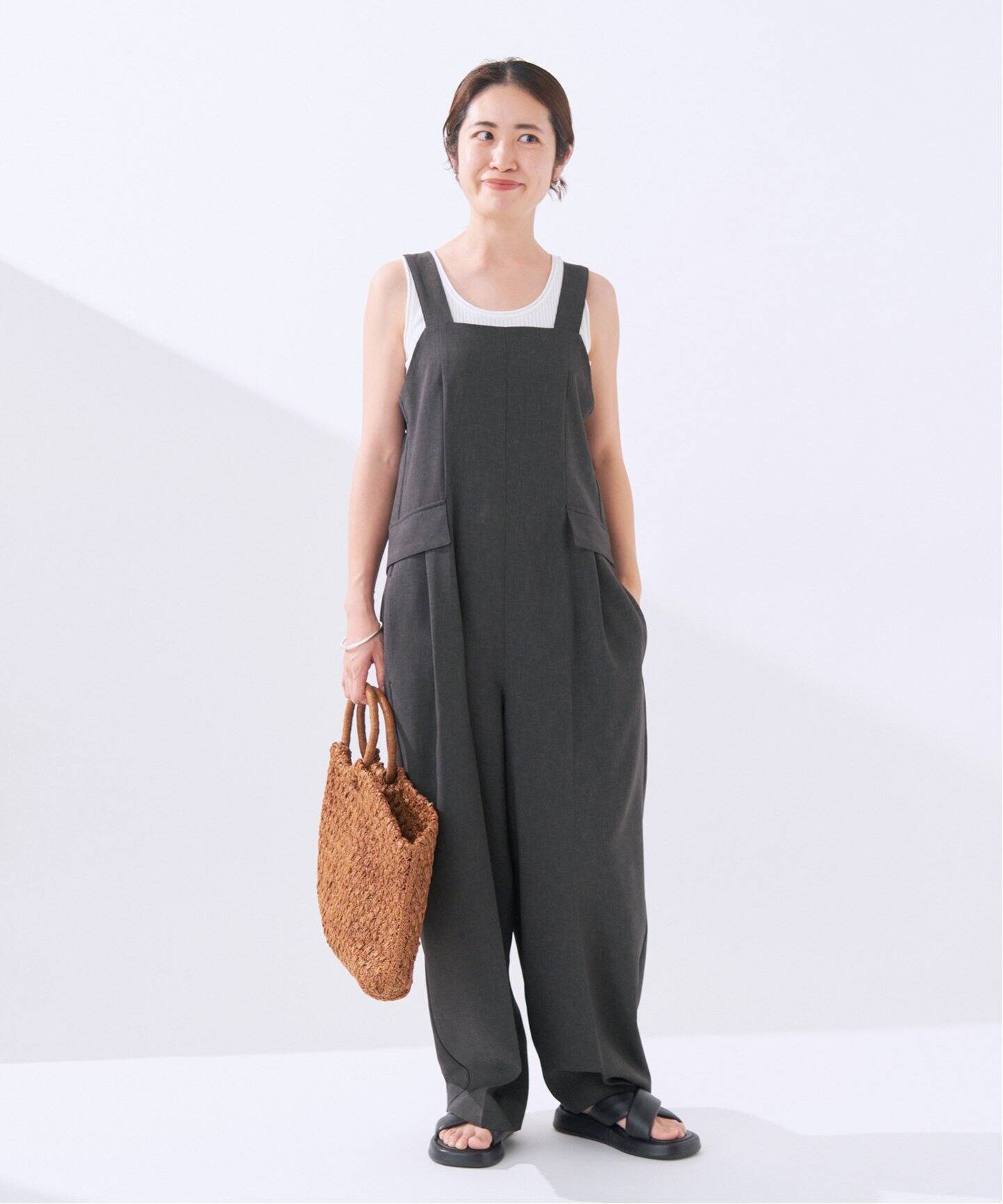 ドライトロピカル サロペット（サロペット／オーバーオール）｜IENA  