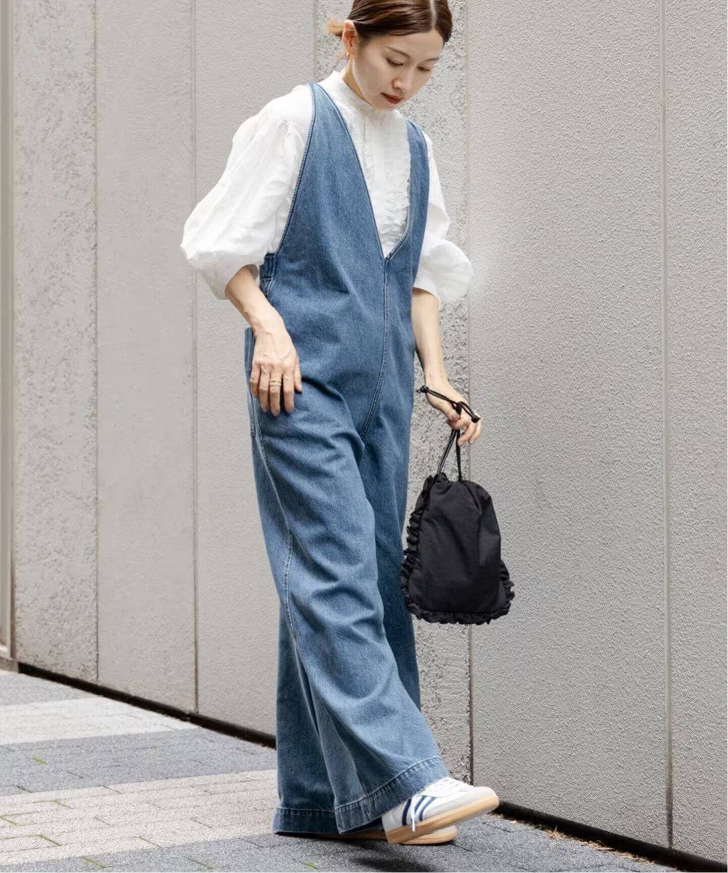 デニムVネックオールインワン（つなぎ／オールインワン）｜IENA  