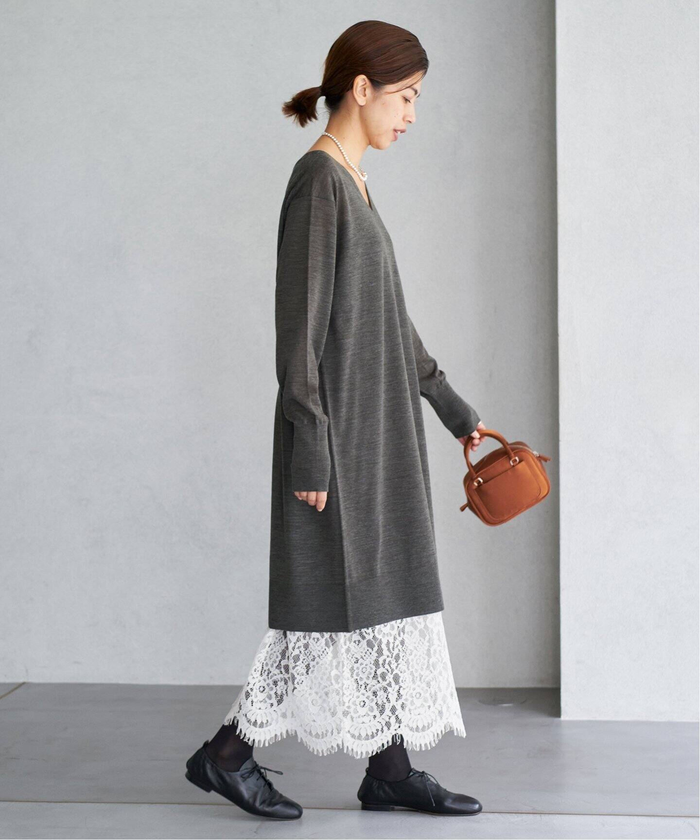 レースコンビニットセットワンピース（ワンピース）｜IENA（イエナ）の  