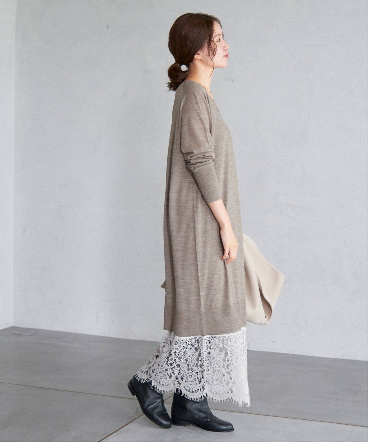 レースコンビニットセットワンピース（ワンピース）｜IENA（イエナ）の  