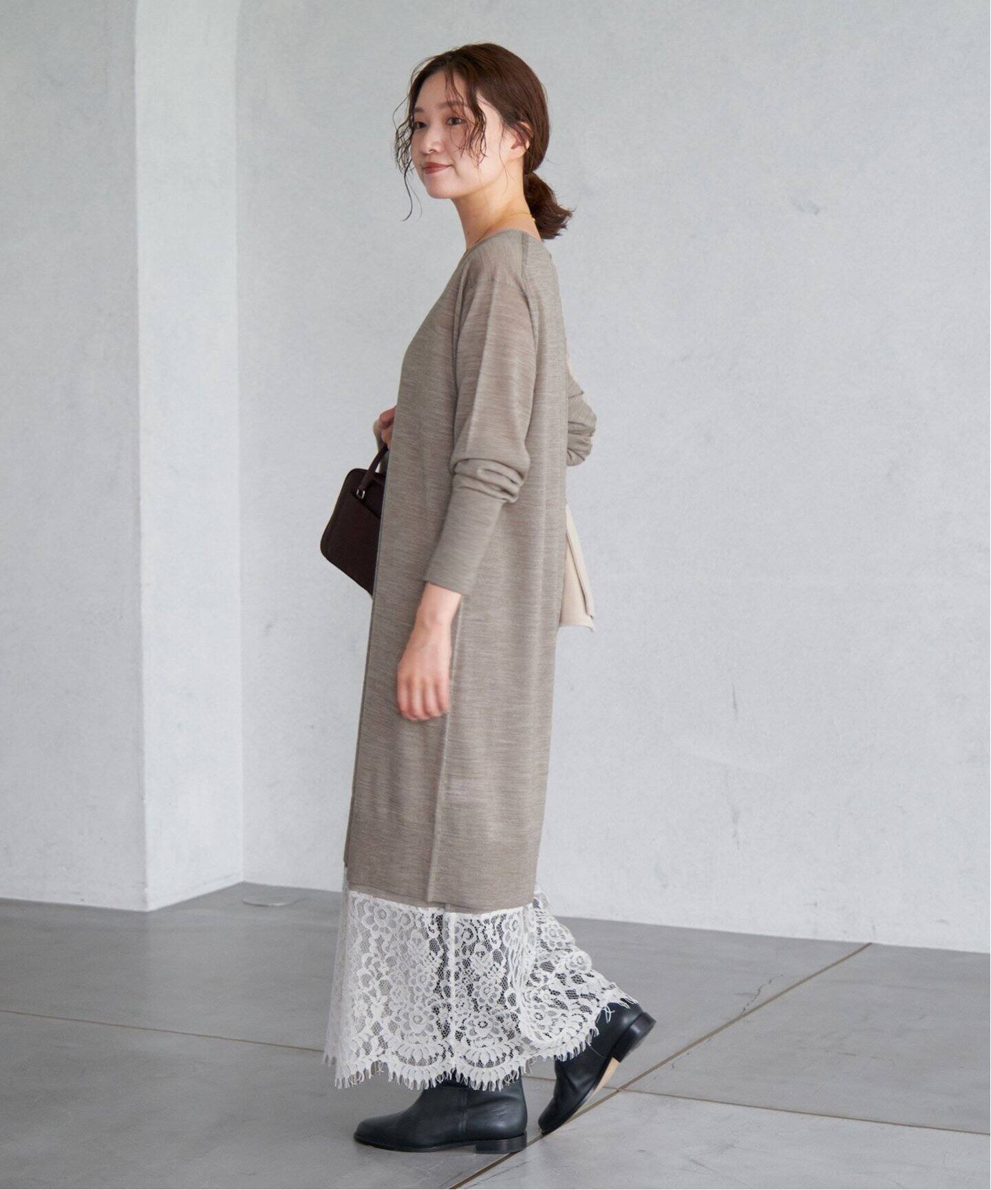 レースコンビニットセットワンピース（ワンピース）｜IENA（イエナ）の  