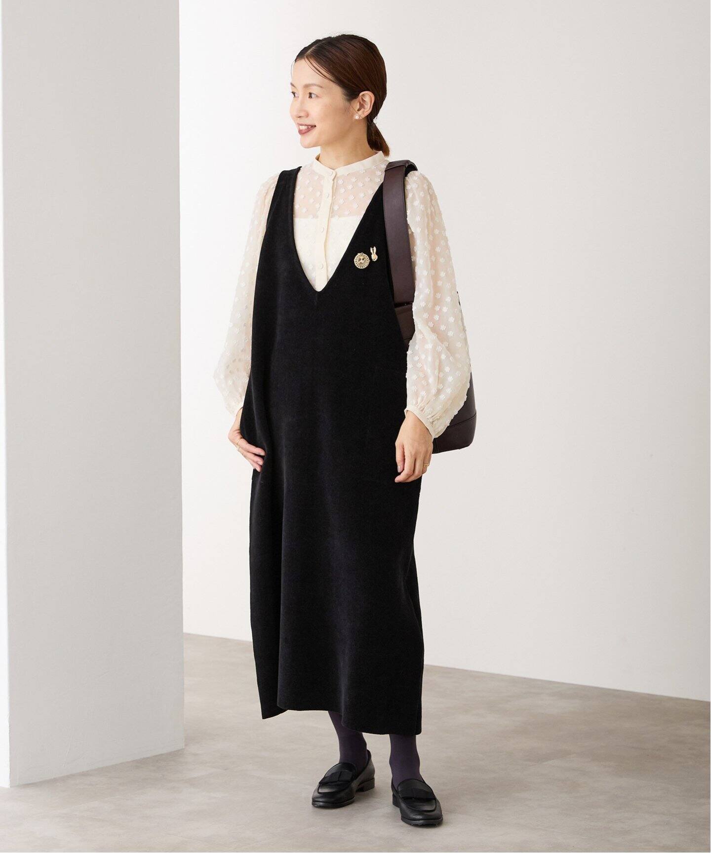 ベロアニットIラインワンピース（ワンピース）｜IENA（イエナ）の通販  