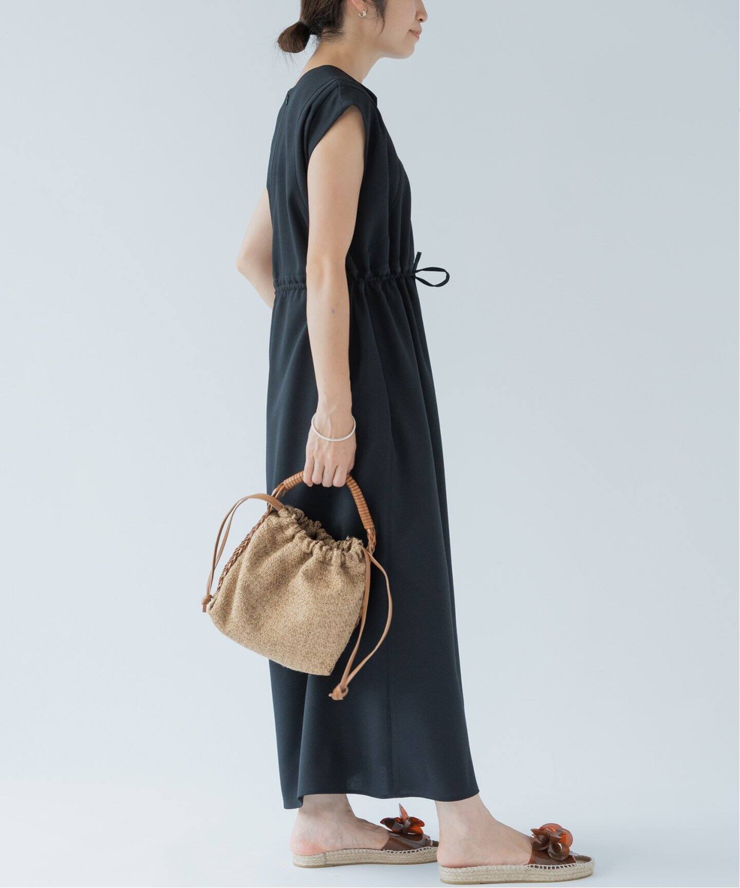 リネンライクフレンチスリーブワンピース（ワンピース）｜IENA（イエナ  