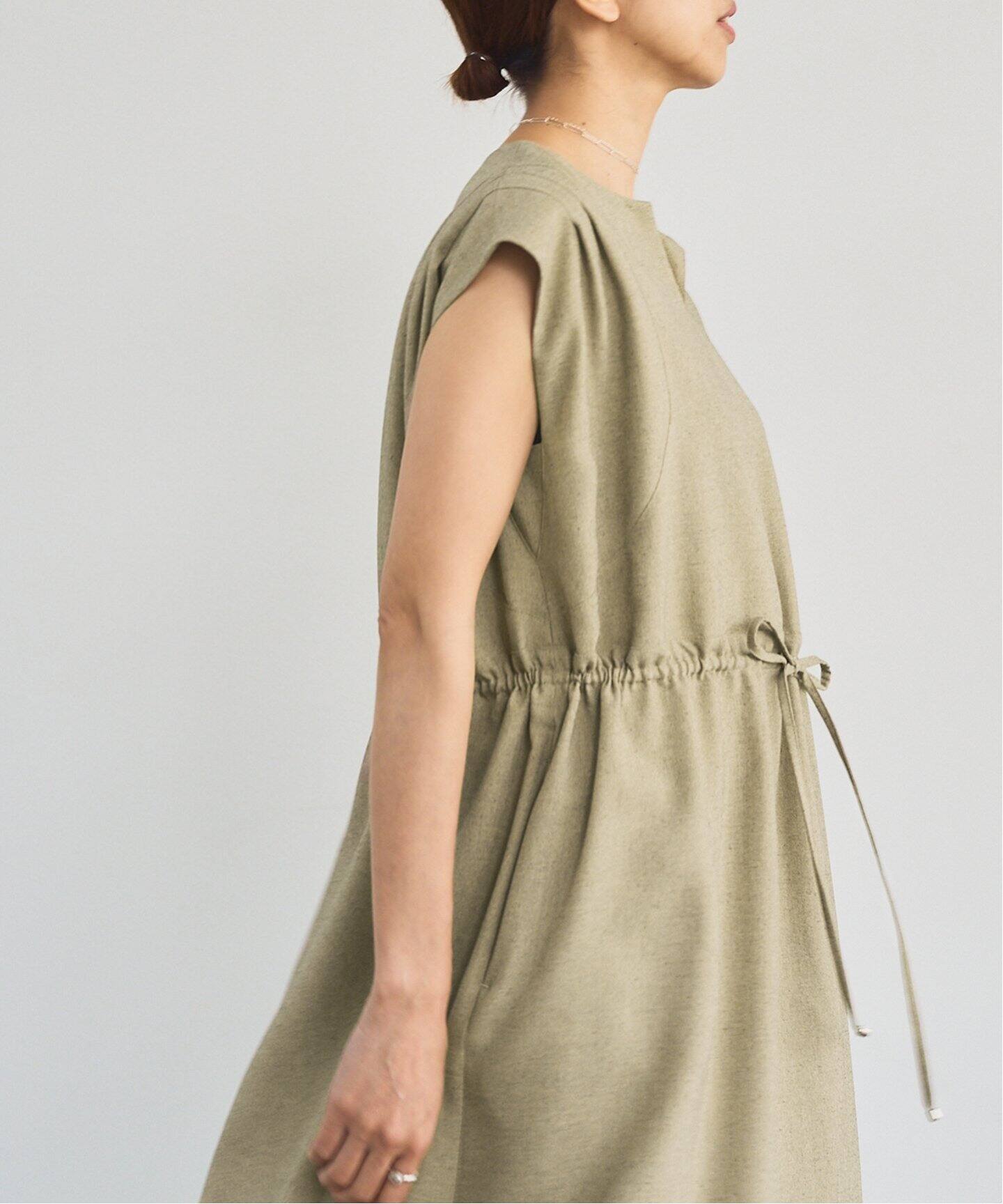 リネンライクフレンチスリーブワンピース（ワンピース）｜IENA（イエナ  