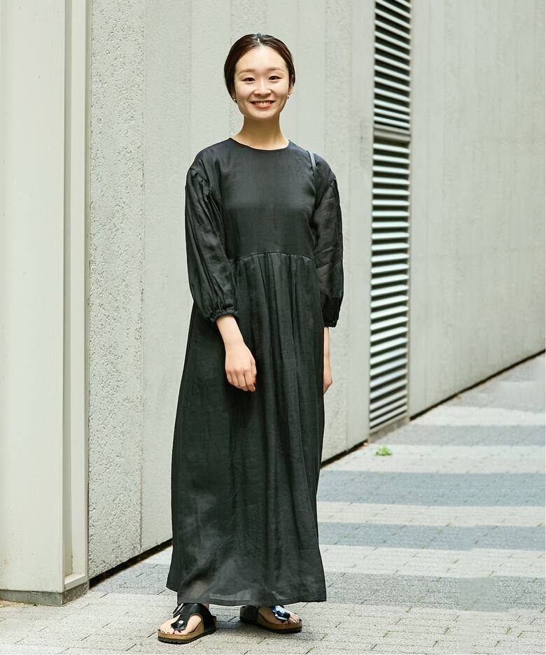 ラミー ボリュームスリーブワンピース（ワンピース）｜IENA（イエナ  