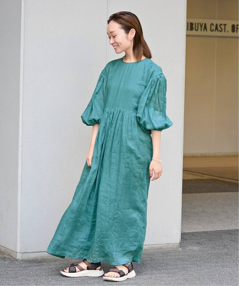 ラミー ボリュームスリーブワンピース（ワンピース）｜IENA（イエナ  