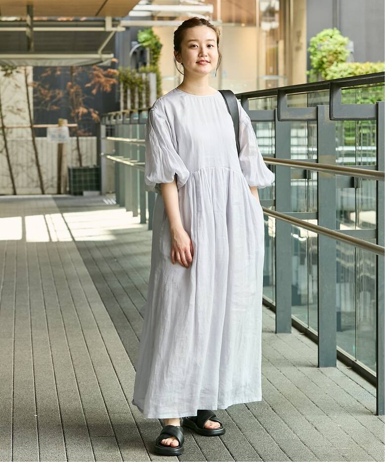 ラミー ボリュームスリーブワンピース（ワンピース）｜IENA（イエナ  