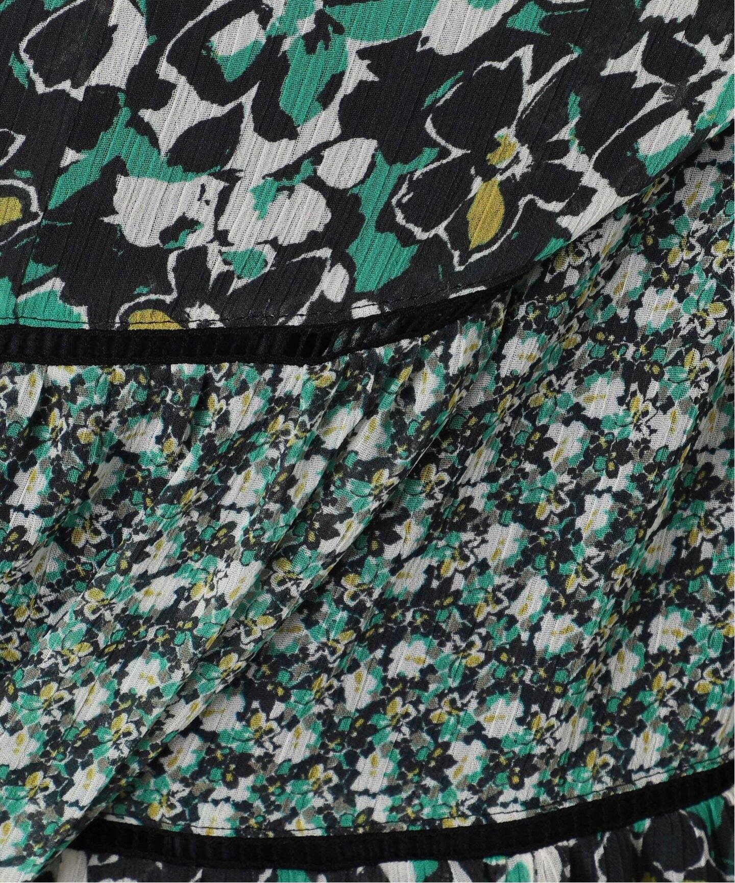 Deveaux Flower Mix ティアードワンピース（ワンピース）｜IENA  