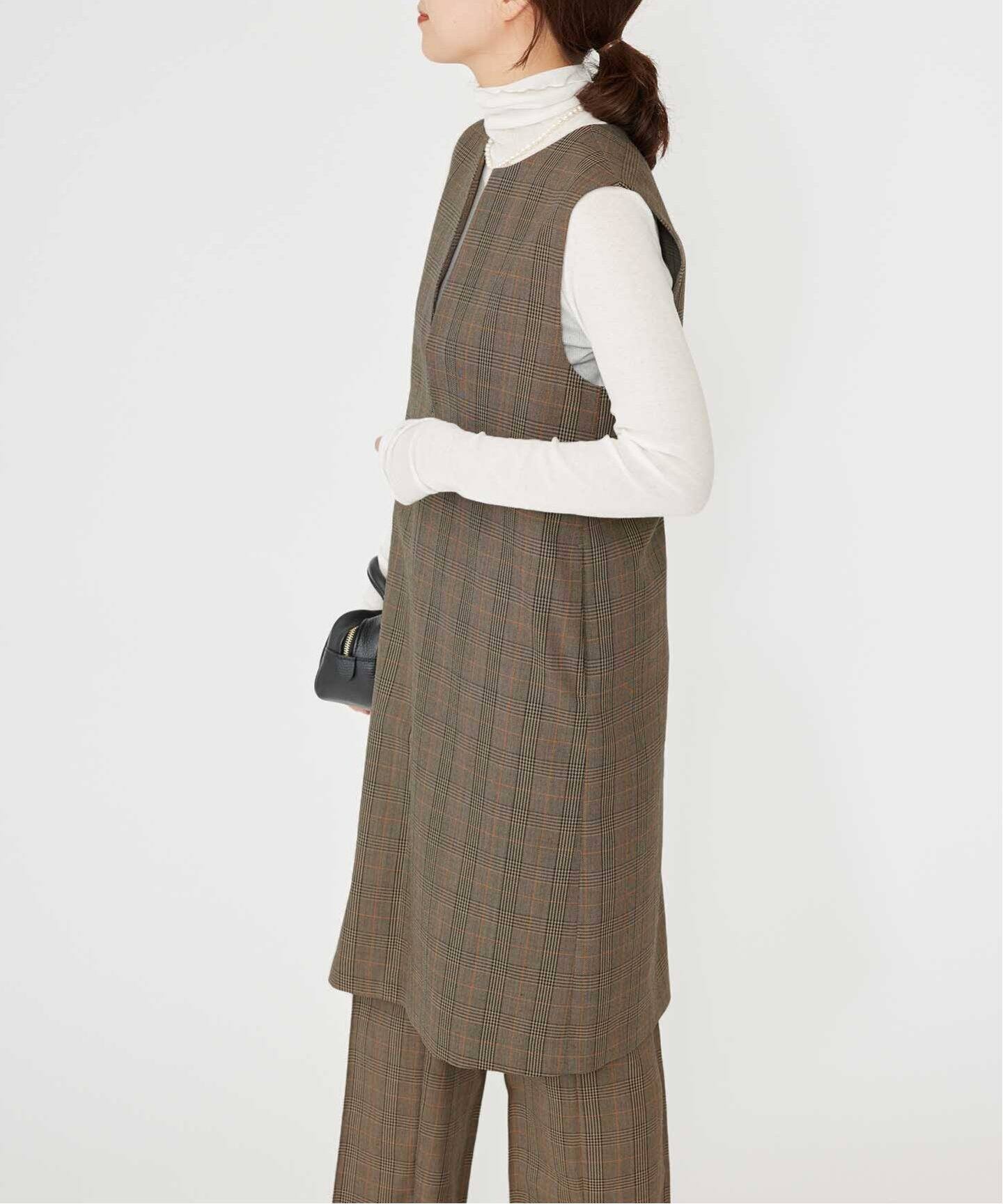 ウール混ギャバ スキッパーワンピース（ワンピース）｜IENA（イエナ  