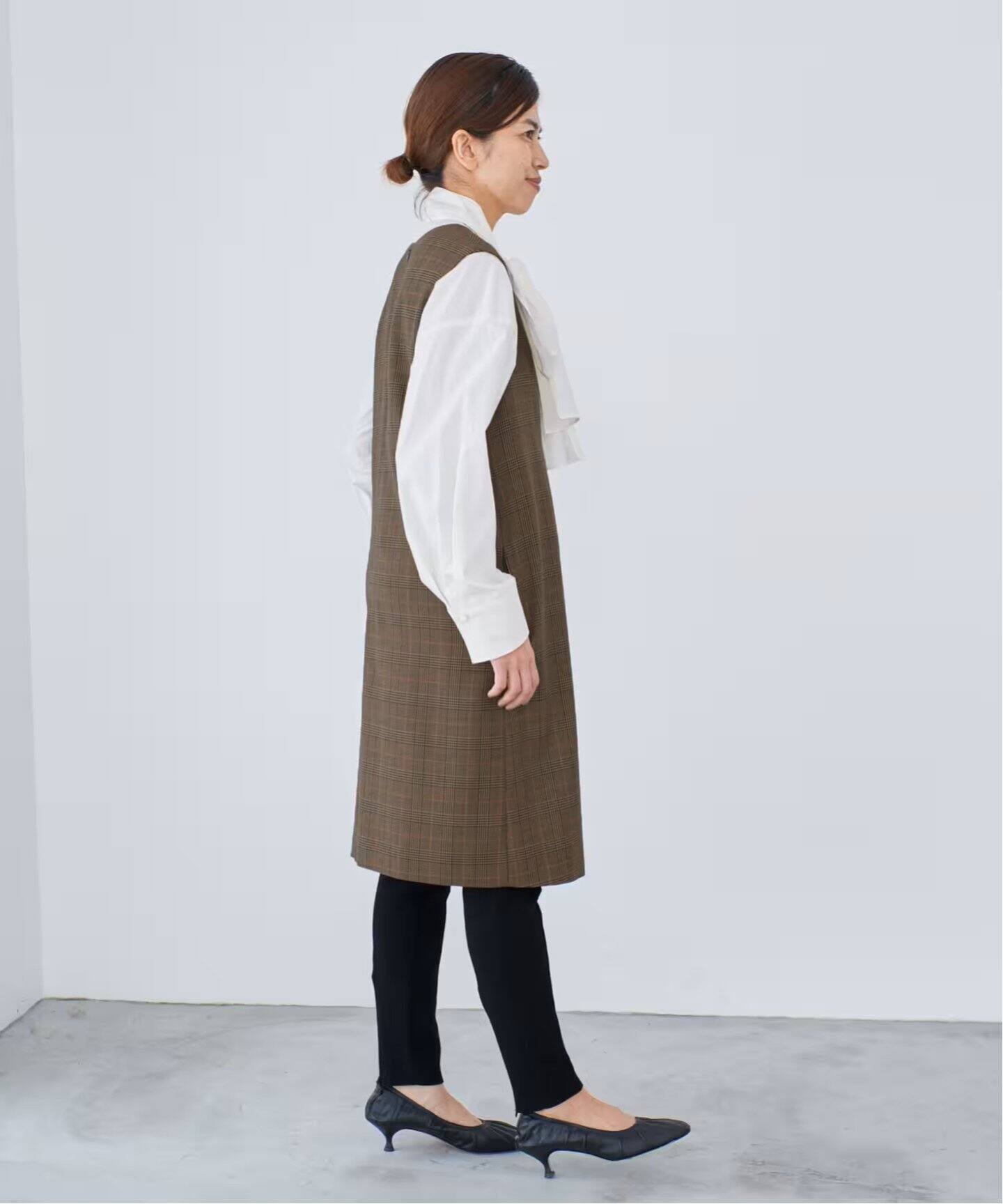 ウール混ギャバ スキッパーワンピース（ワンピース）｜IENA（イエナ  