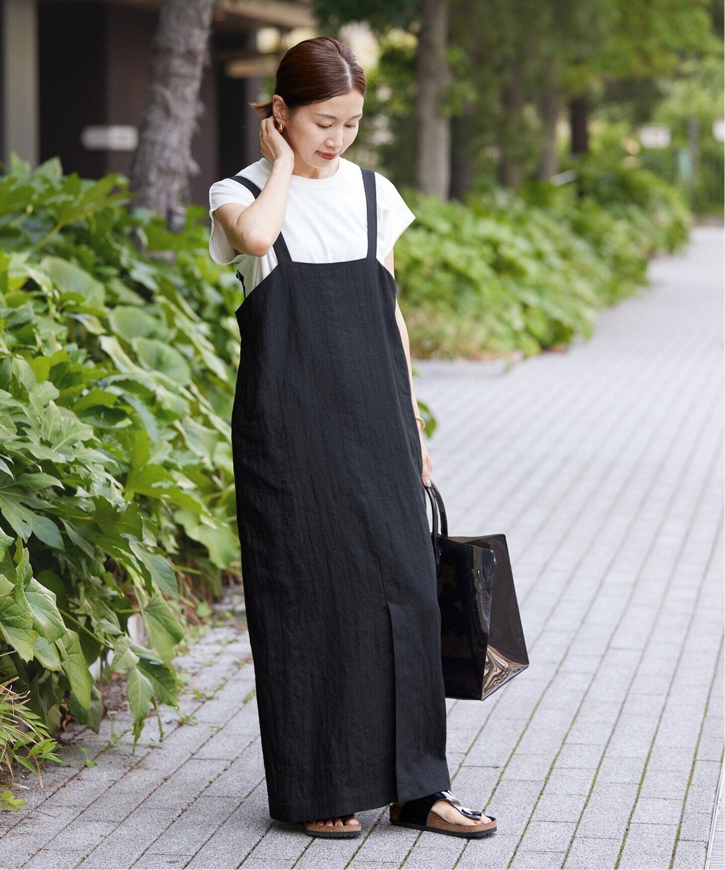 追加》リネン混 Iライン ジャンパースカート（ワンピース）｜IENA  