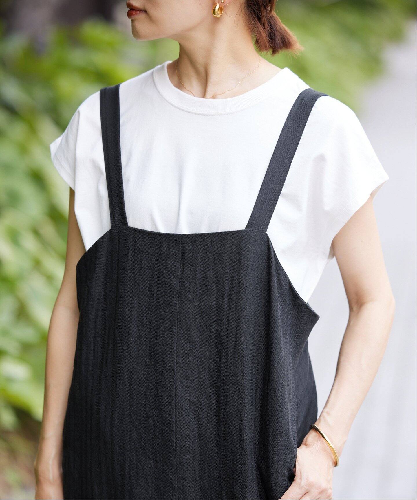 追加》リネン混 Iライン ジャンパースカート（ワンピース）｜IENA  