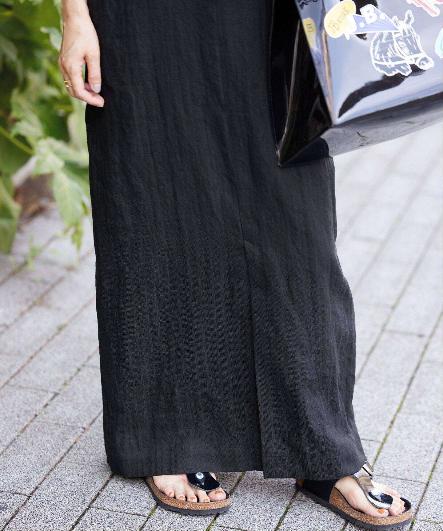 追加》リネン混 Iライン ジャンパースカート（ワンピース）｜IENA  