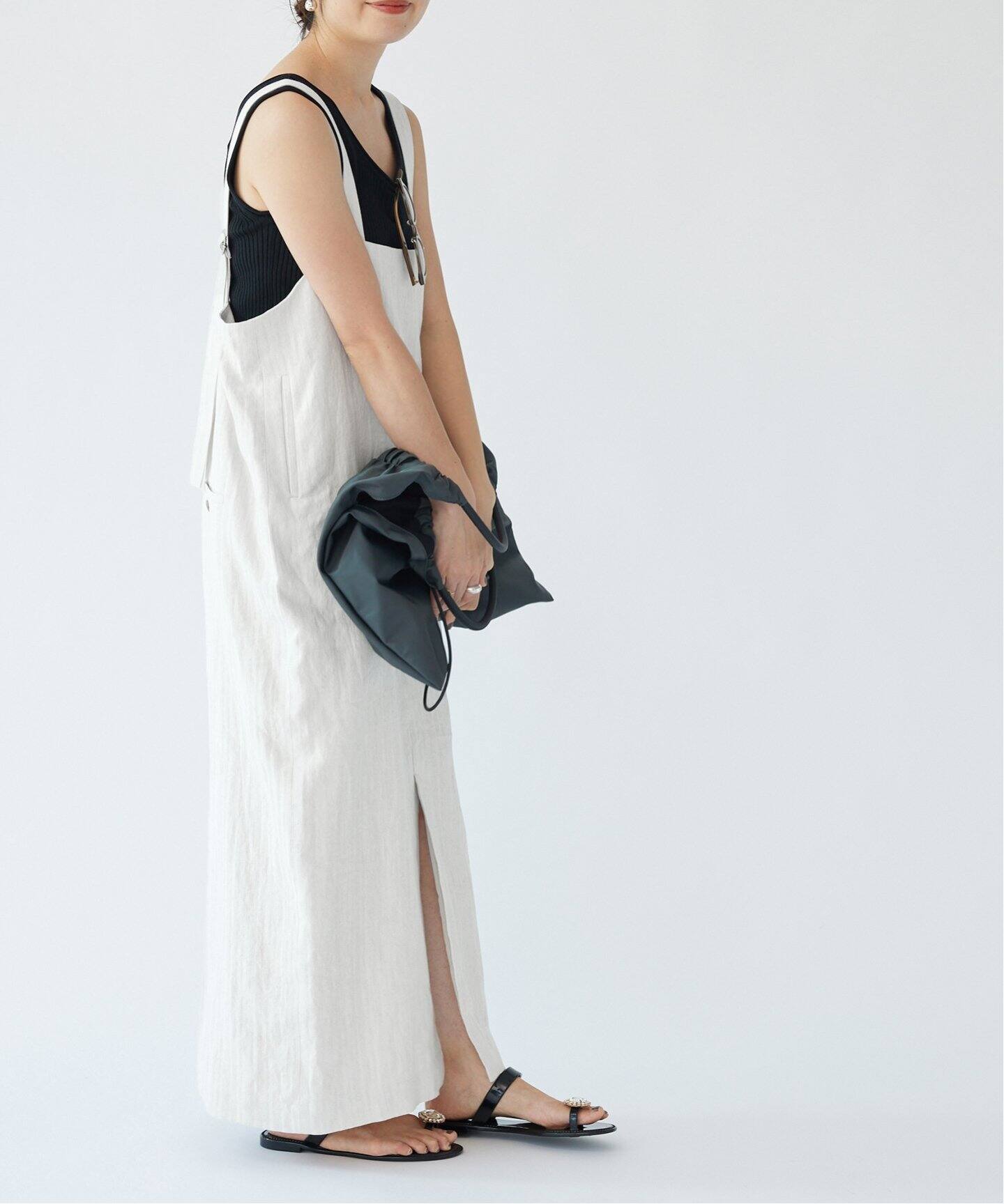 追加》リネン混 Iライン ジャンパースカート（ワンピース）｜IENA  