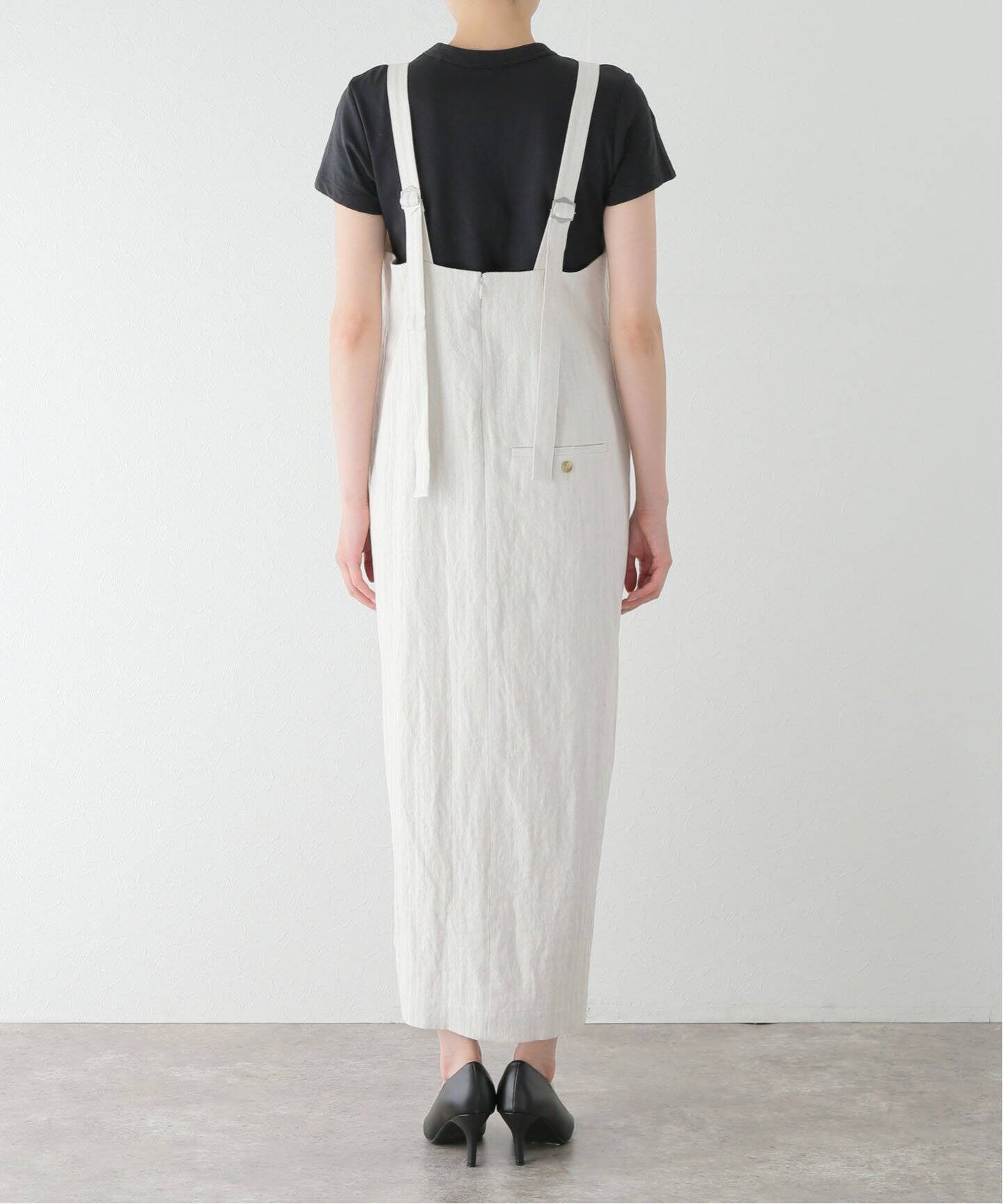 追加》リネン混 Iライン ジャンパースカート（ワンピース）｜IENA  