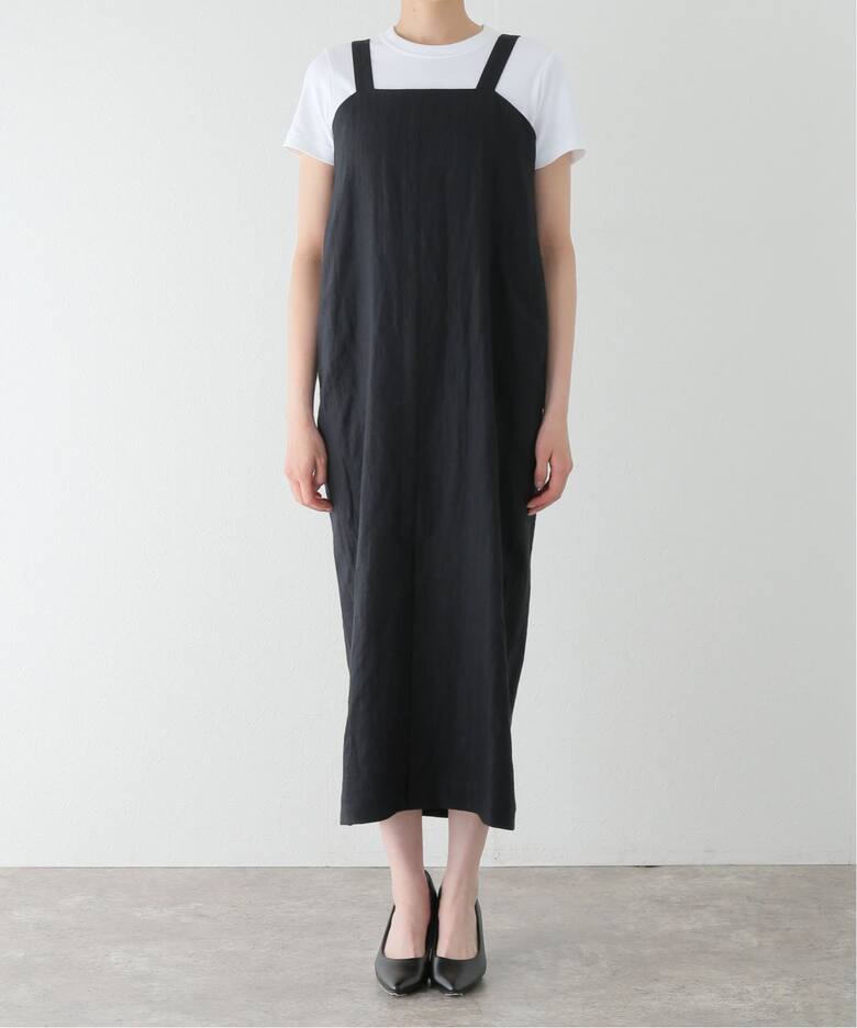 追加》リネン混 Iライン ジャンパースカート（ワンピース）｜IENA  