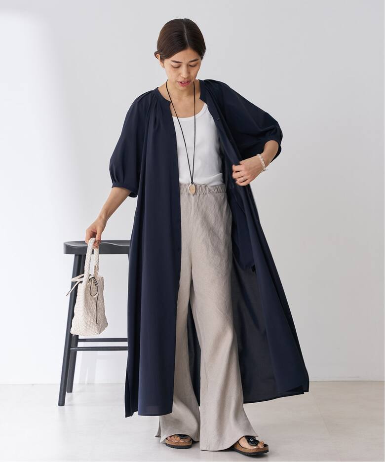 バンドカラーシャツワンピース（ワンピース）｜IENA（イエナ）の通販  