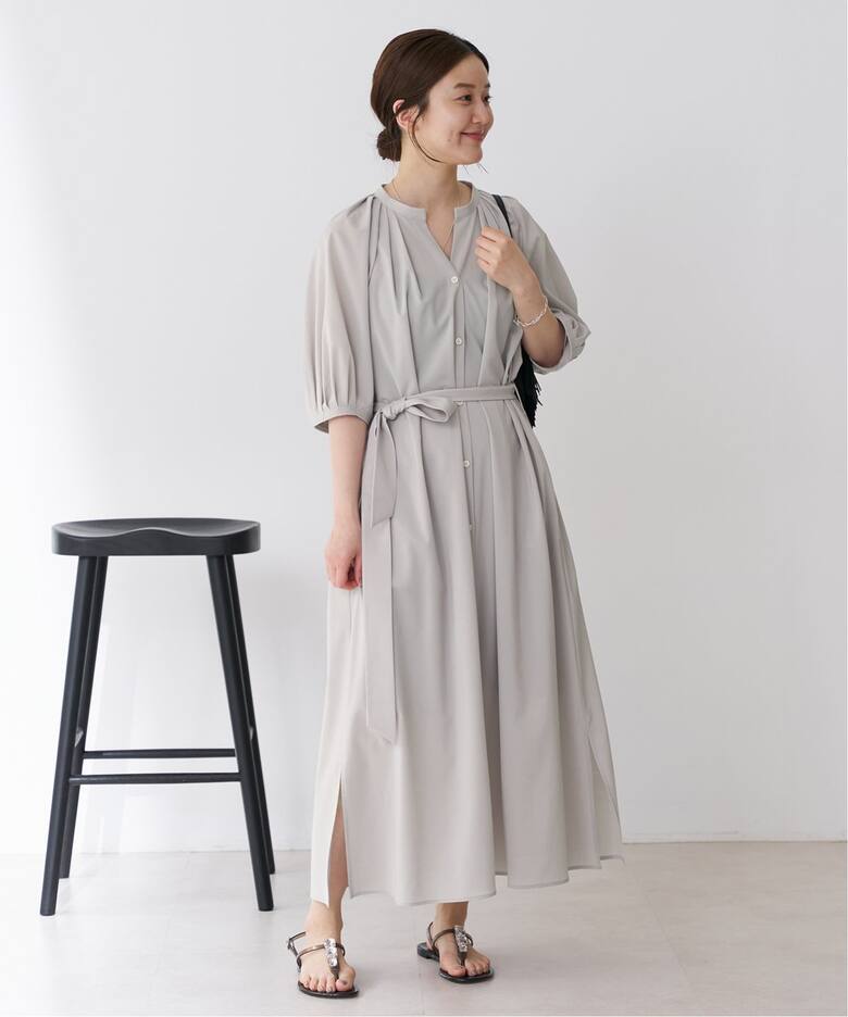 バンドカラーシャツワンピース（ワンピース）｜IENA（イエナ）の通販  