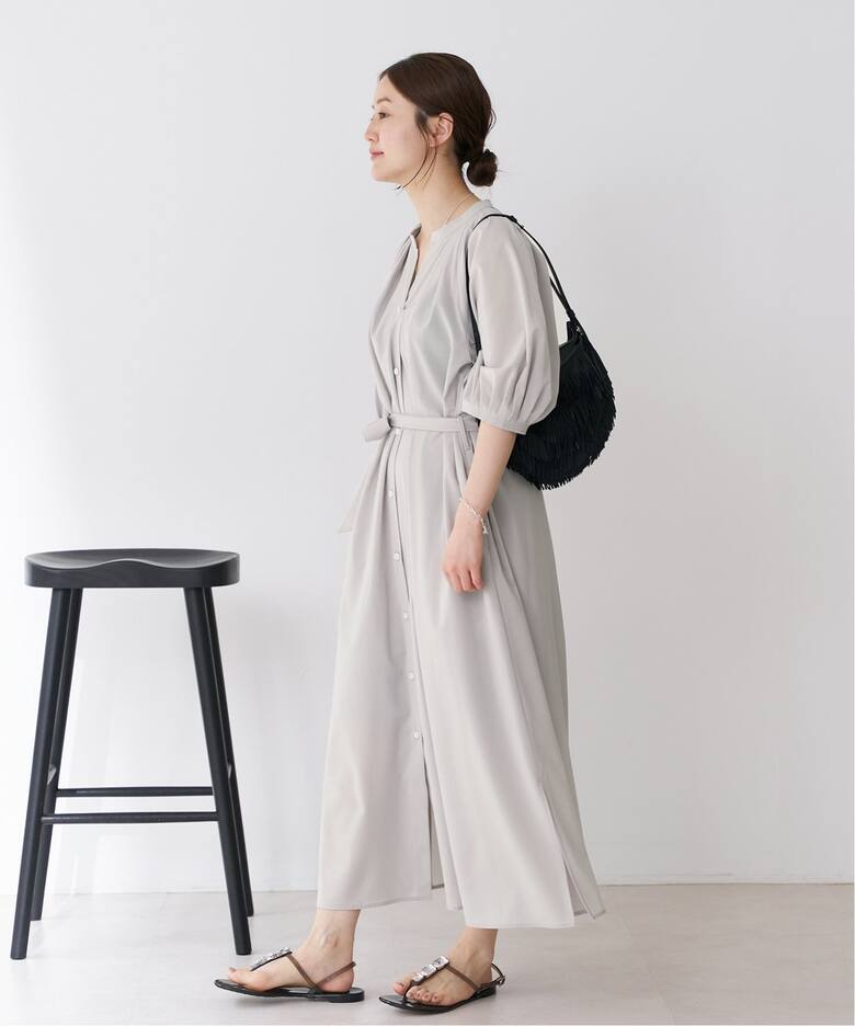 バンドカラーシャツワンピース（ワンピース）｜IENA（イエナ）の通販  