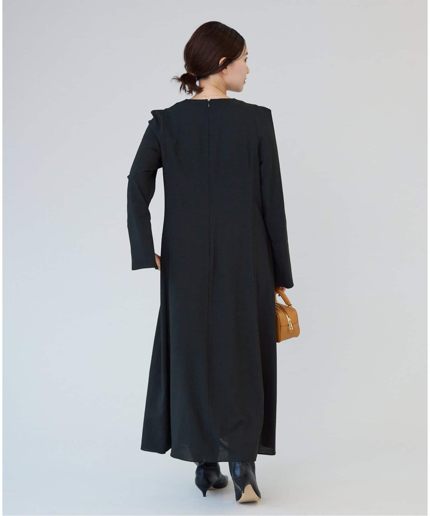 昨季24AW IENAイエナ スリットスリーブワンピース◆ベージュ スリットスリーブワンピース（ワンピース）｜IENA（イエナ）の